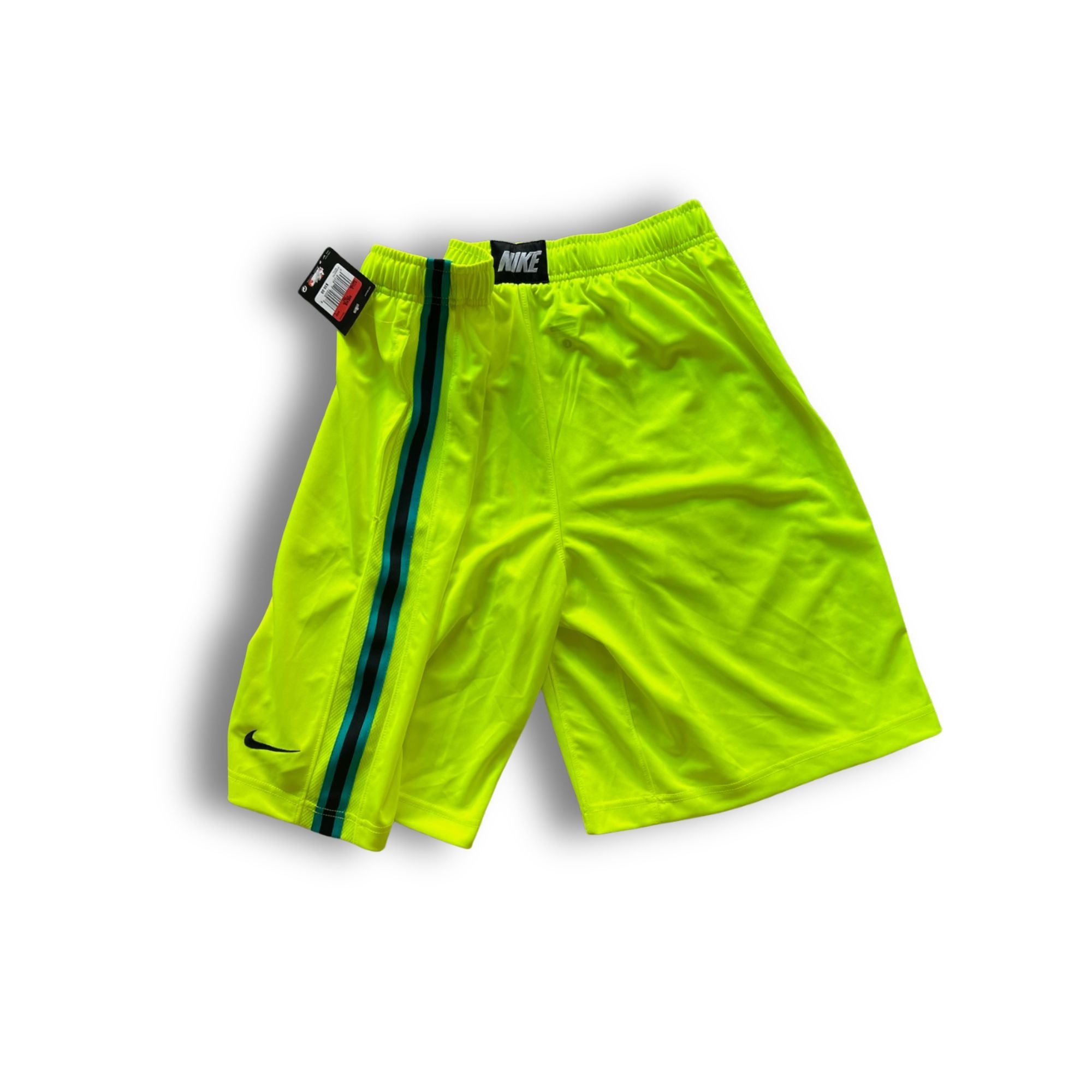 Nike Nike Neon Yellow Basketball Shorts Mens Size L Training Ligh Size US 33 - 3 Thumbnail
