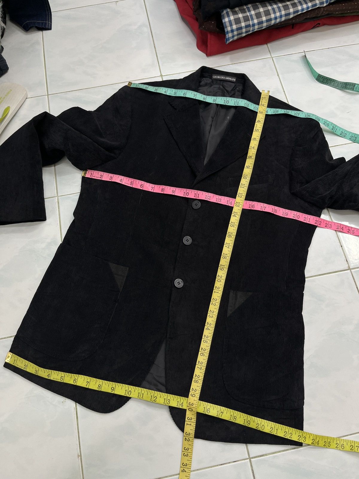 Giorgio Armani 🔥STEALS🔥 GIORGIO ARMANI CORDUROY BLAZER JACKET Size 50R - 15 Thumbnail