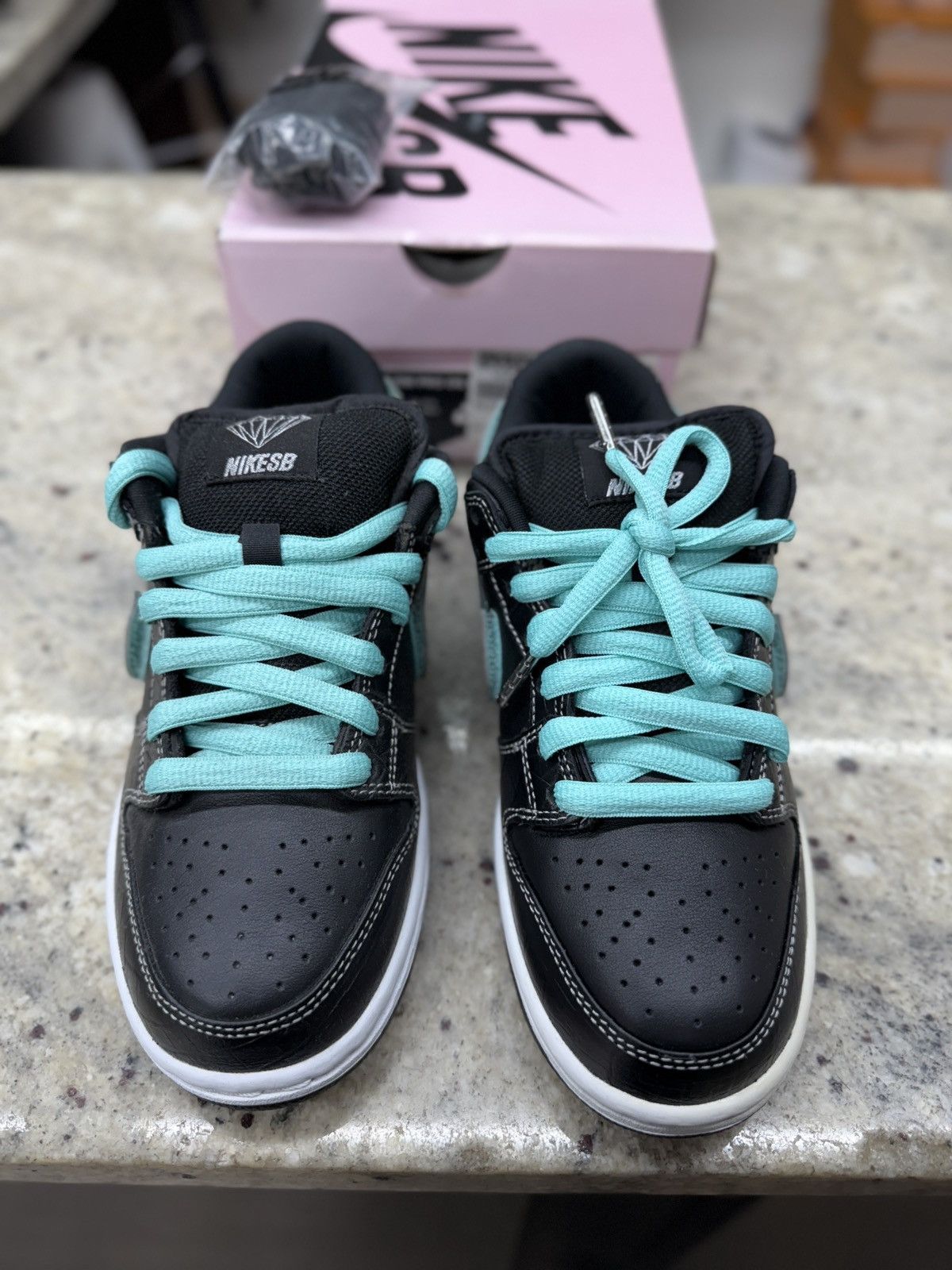 Nike Nike SB Dunk Low Diamond Supply Size US 6 / EU 39 - 3 Thumbnail