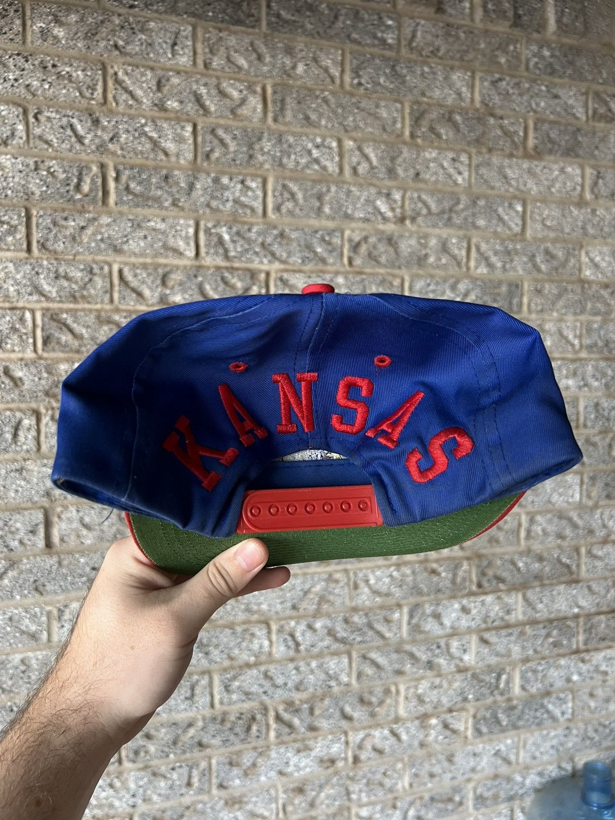 Sports Specialties × Vintage Vintage 90’s NCAA Kansas Jayhawks SnapBack Hat Size ONE SIZE - 3 Thumbnail