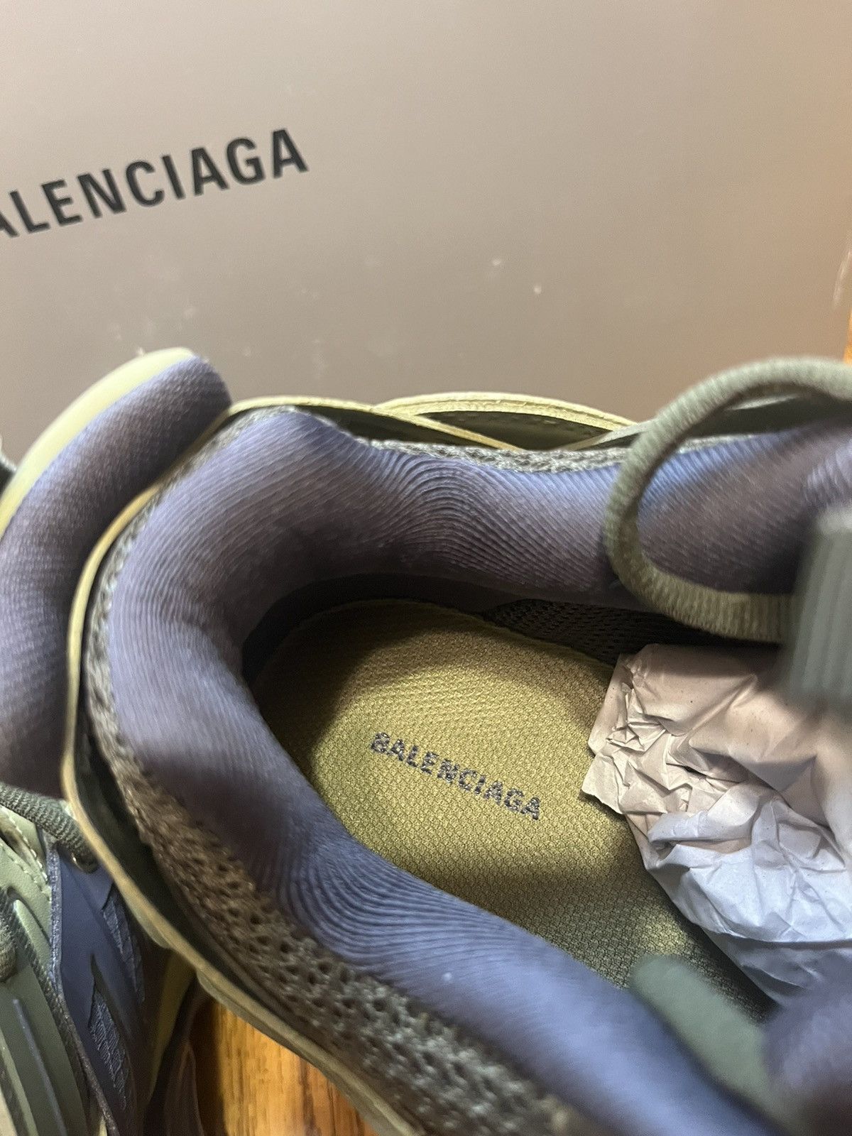 Balenciaga Balenciaga Track Sneaker (Green/Navy) Size US 8 / EU 41 - 8 Thumbnail