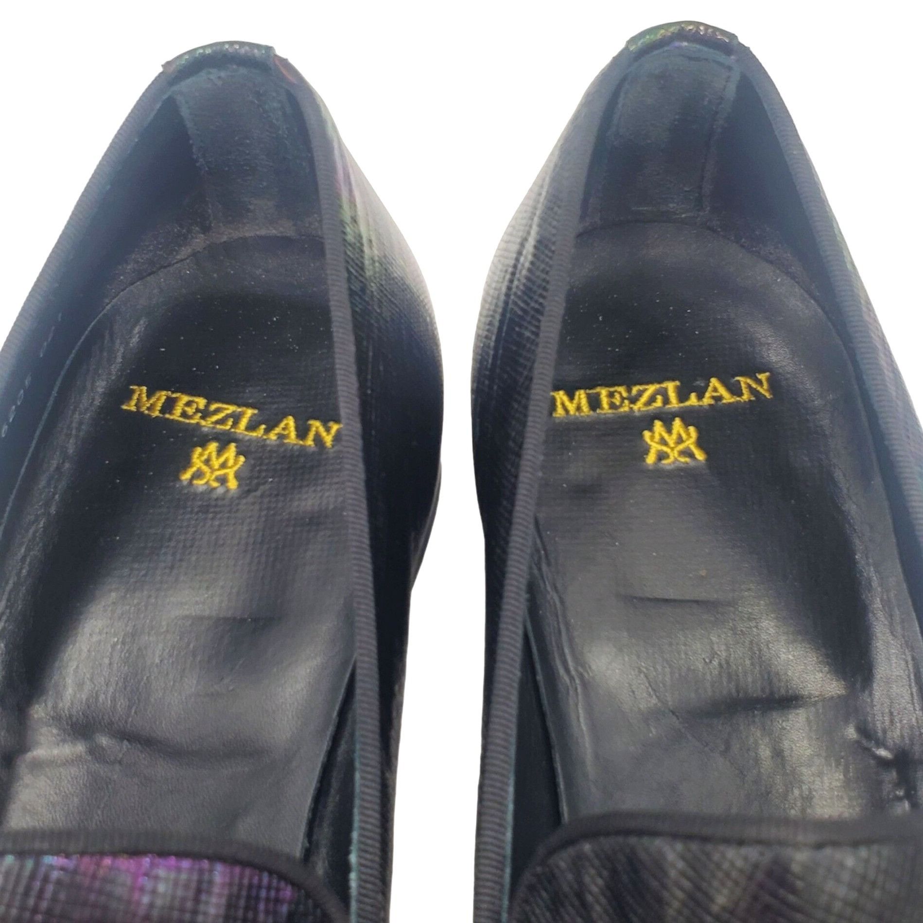 Mezlan Mezlan Cole ll Men's size 14 Black Iridescent Leather loafer Size US 14 / EU 47 - 7 Thumbnail