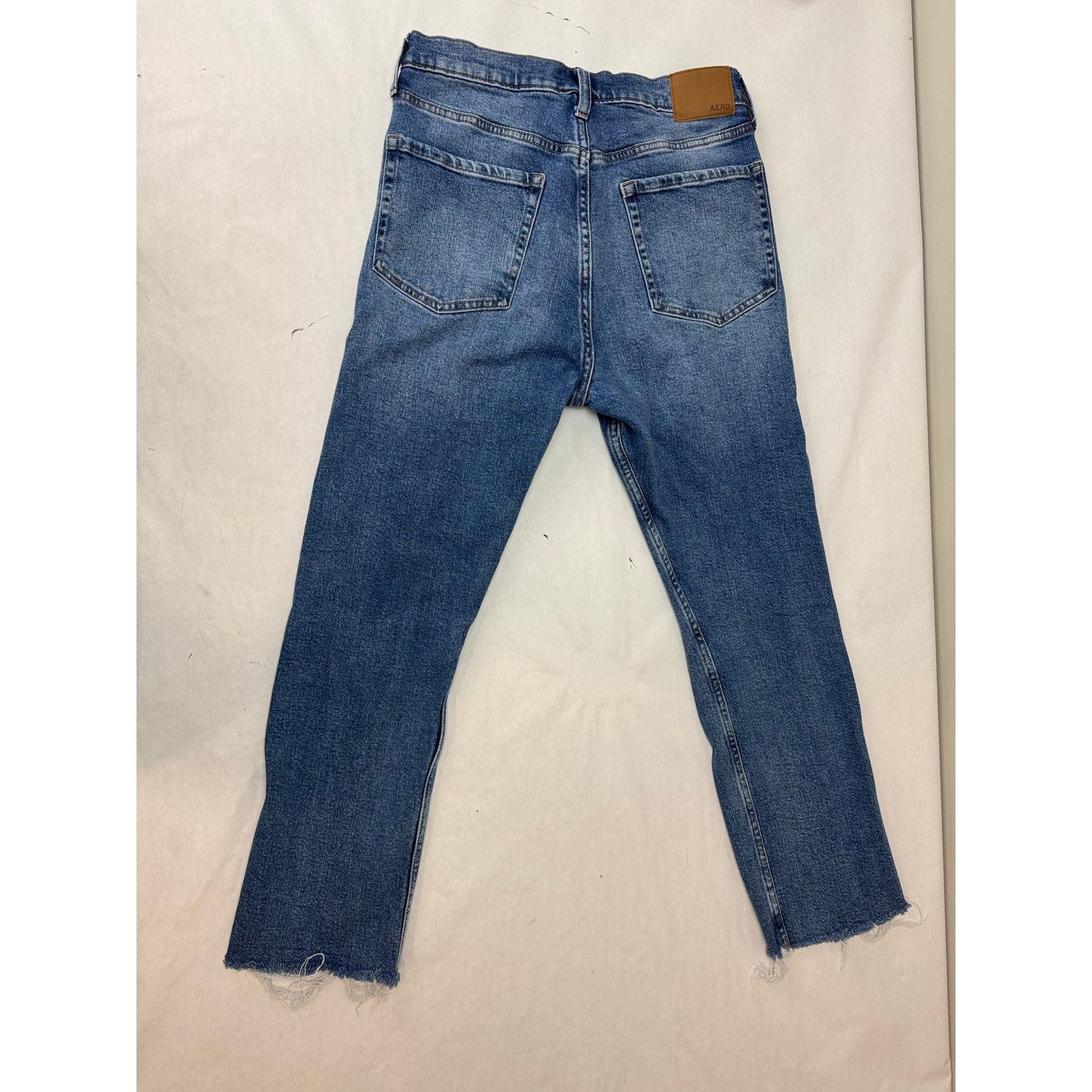 Aeropostale Aeropostale Super High Rise Straight Jeans Button Fly - 8 Size 30" / US 8 / IT 44 - 2 Thumbnail
