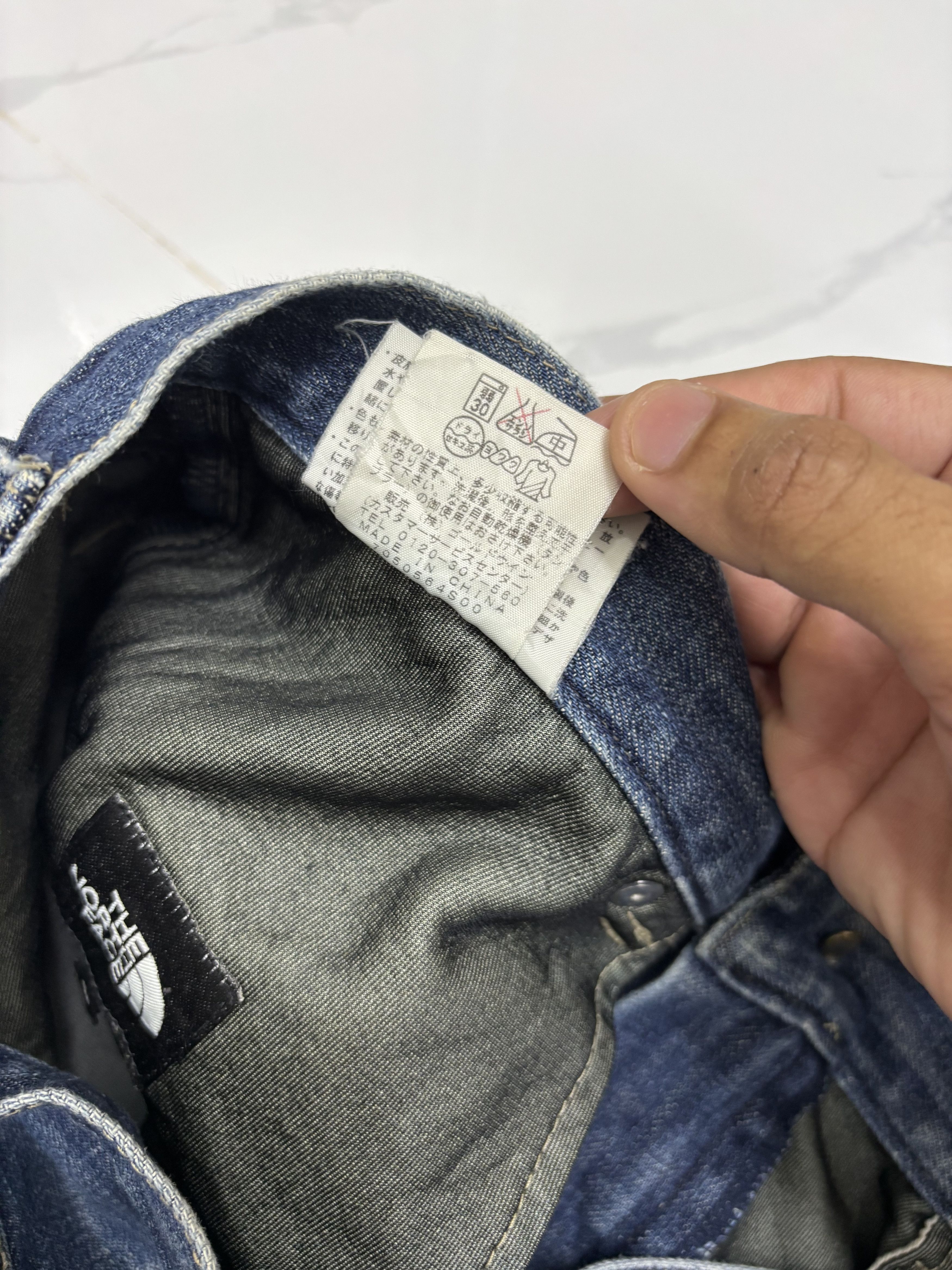 Junya Watanabe × The North Face The North Face Windstopper Distressed Denim Jeans Size US 33 - 12 Thumbnail