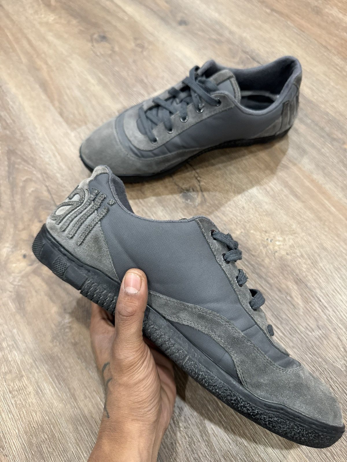 Just Cavalli Just Cavali Vintage low cut leather trainers Size US 10 / EU 43 - 9 Thumbnail