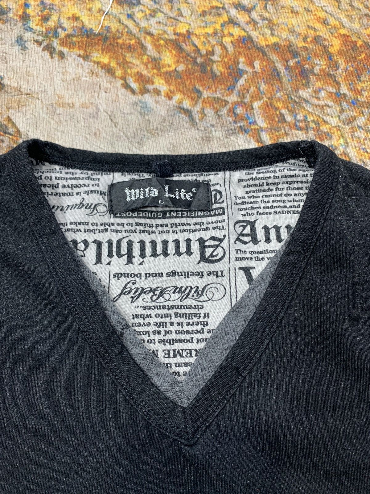 If Six Was Nine JAPANESE WILD LIFE POEM DOPE SEDITIONARIES PUNK GOTHIC STYLE Size US L / EU 52-54 / 3 - 3 Thumbnail