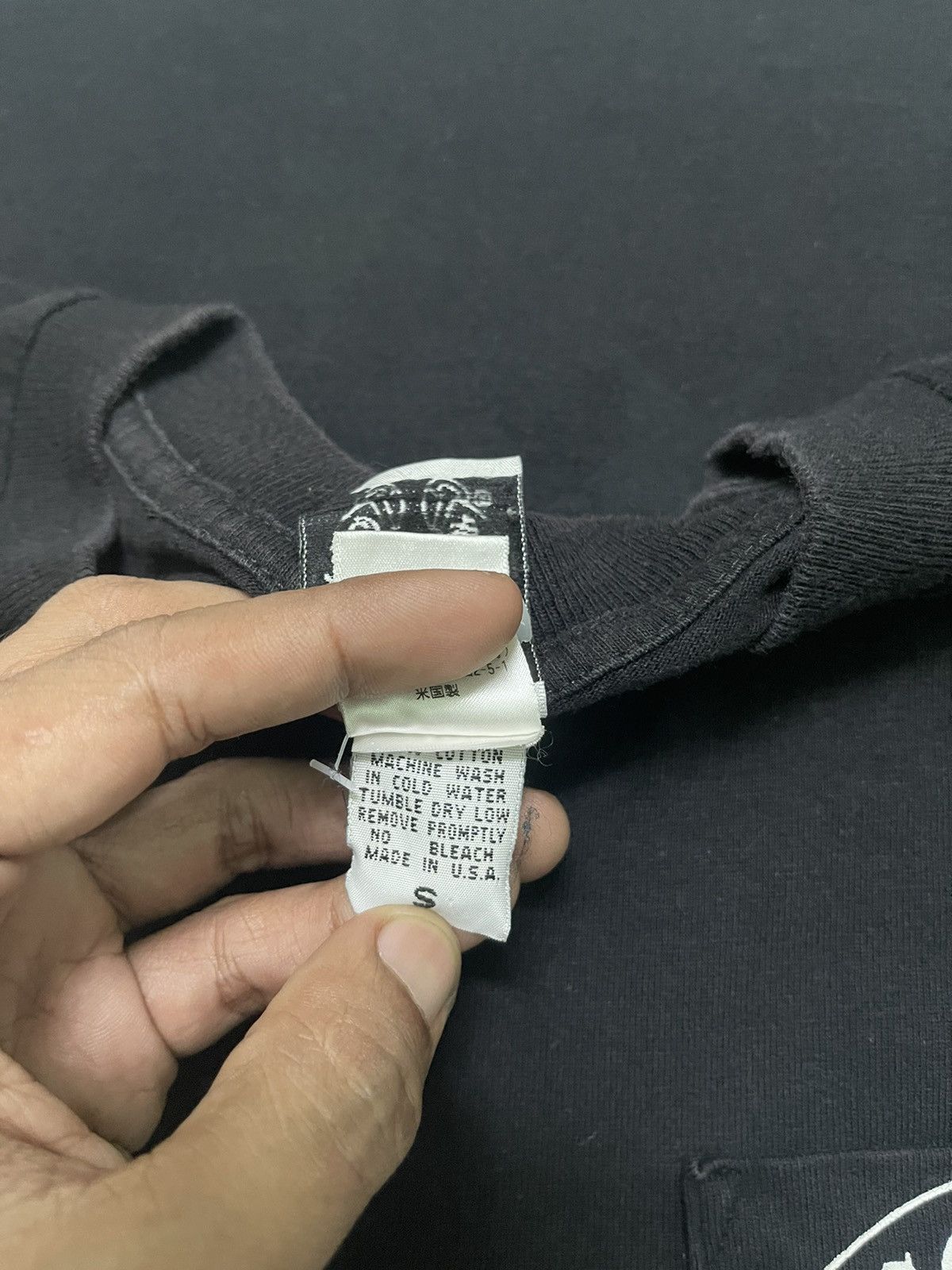 Chrome Hearts VINTAGE CHROME HEARTS STAR SCROLL HORSESHOE LOGO POCKET TEE Size US S / EU 44-46 / 1 - 13 Thumbnail