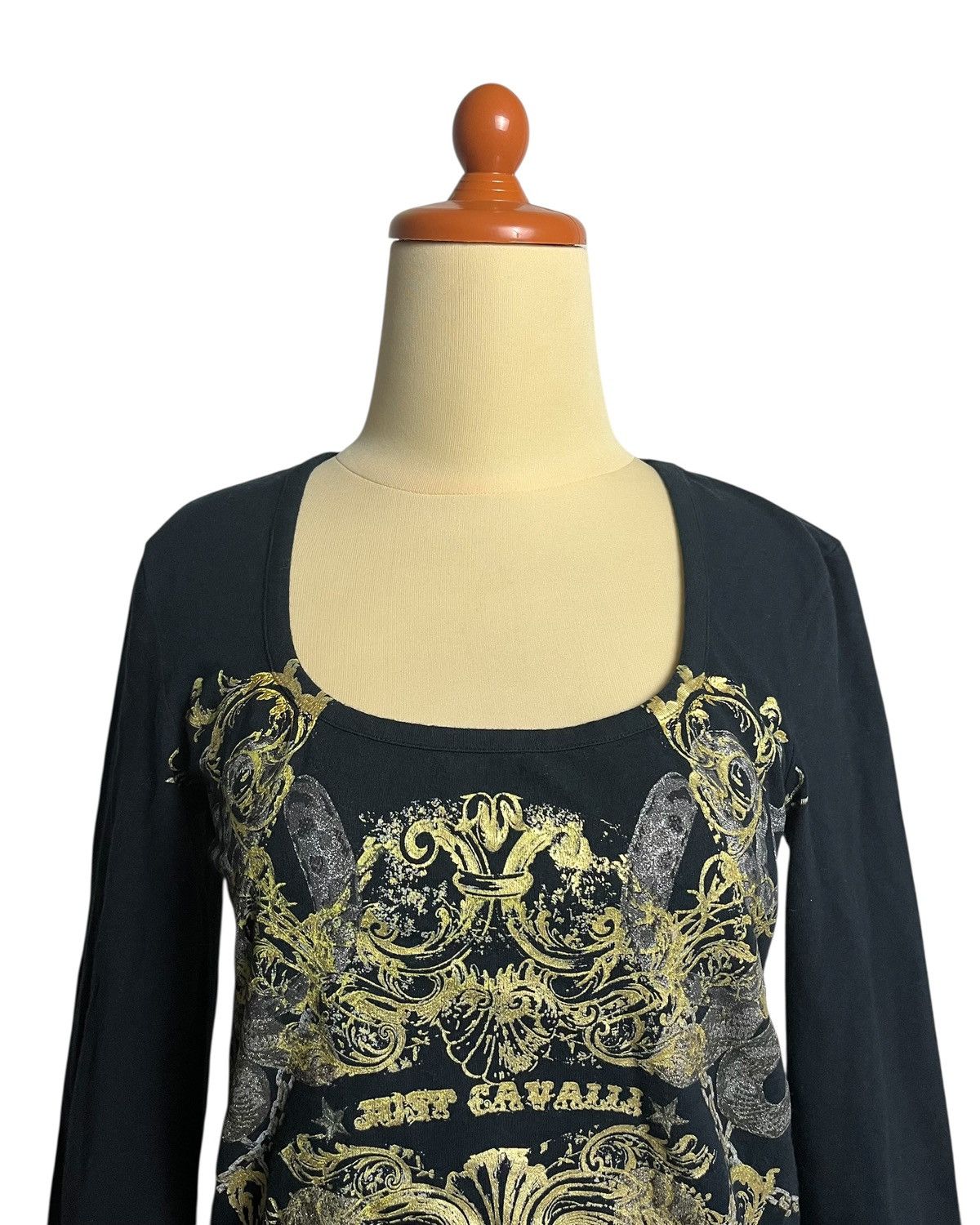 Just Cavalli FW 2011/12 by Roberto Cavalli Glamorous Goth Long Sleeve Size S / US 4 / IT 40 - 7 Thumbnail