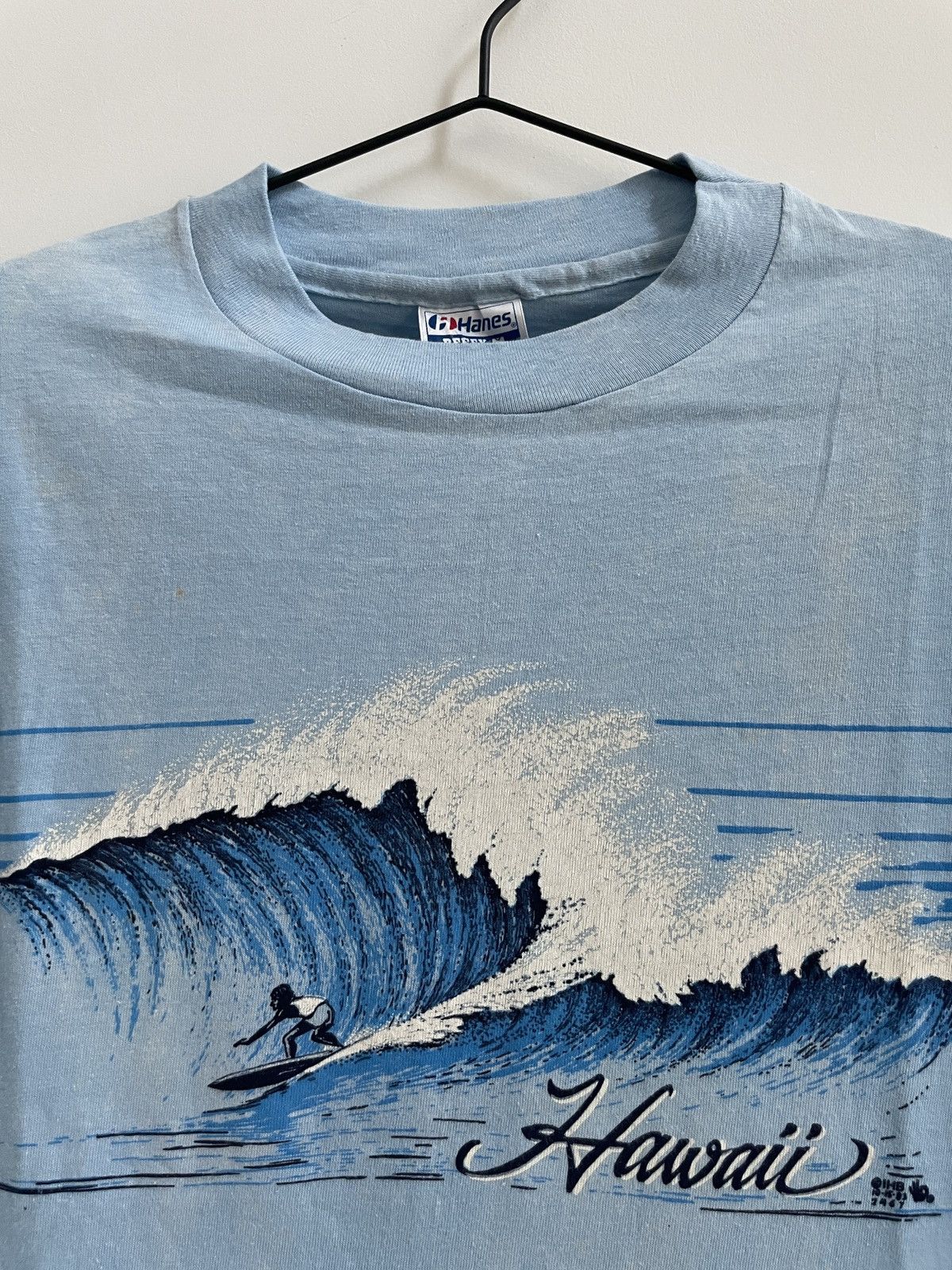 Hanes × Vintage Vintage Hawaii 80s T-Shirt Size US M / EU 48-50 / 2 - 2 Thumbnail