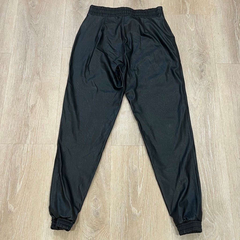 Spanx SPANX Black Faux Leather Joggers Lined Slimming Pants Women’s Small Size 27" / US 4 / IT 40 - 10 Thumbnail