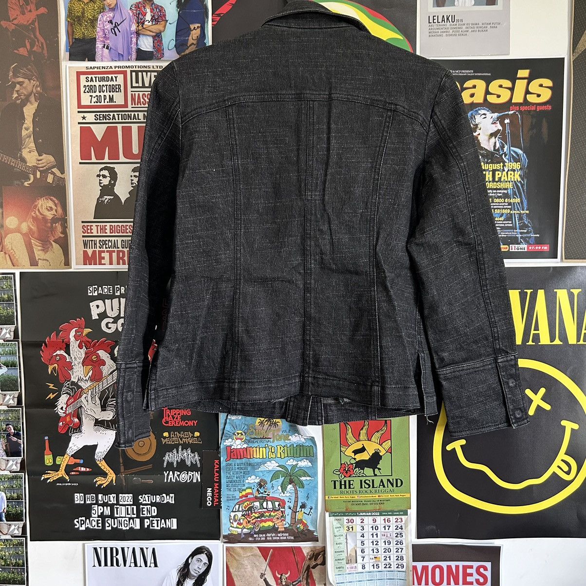 Vintage Vintage Ne-Ce-Sa Japanese Black Denim Jacket Size M / US 6-8 / IT 42-44 - 6 Thumbnail