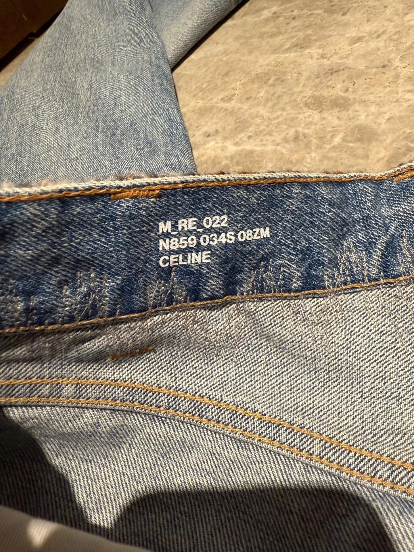 Celine Celine Leopard Print Paneled Washed Blue Jeans Size 28" / US 6 / IT 42 - 4 Thumbnail