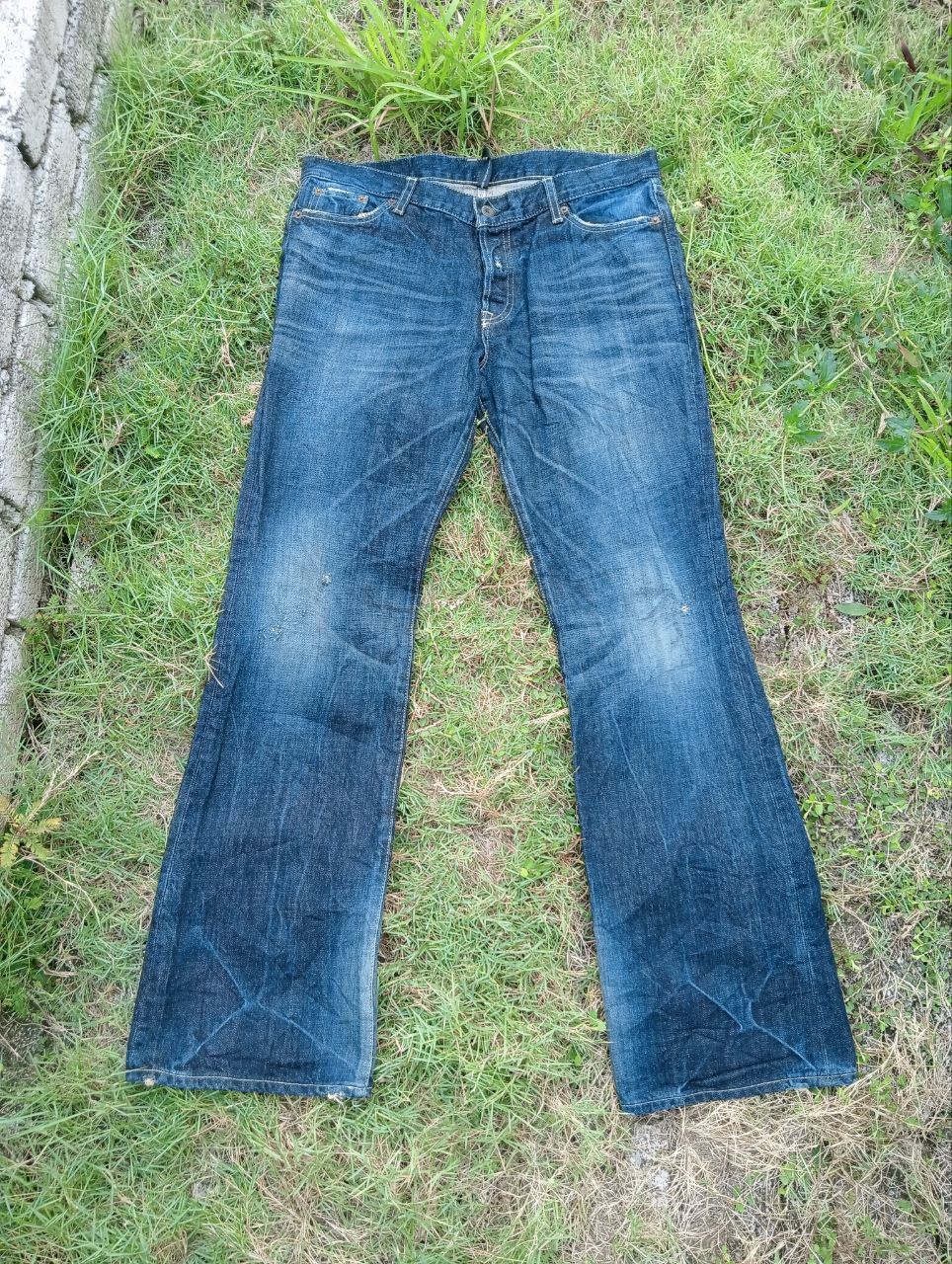 Japanese Brand JAPANESE QLAMB DISTRESSED FLARE PANTS - SIZE 3 Size US 34 / EU 50 - 1 Thumbnail