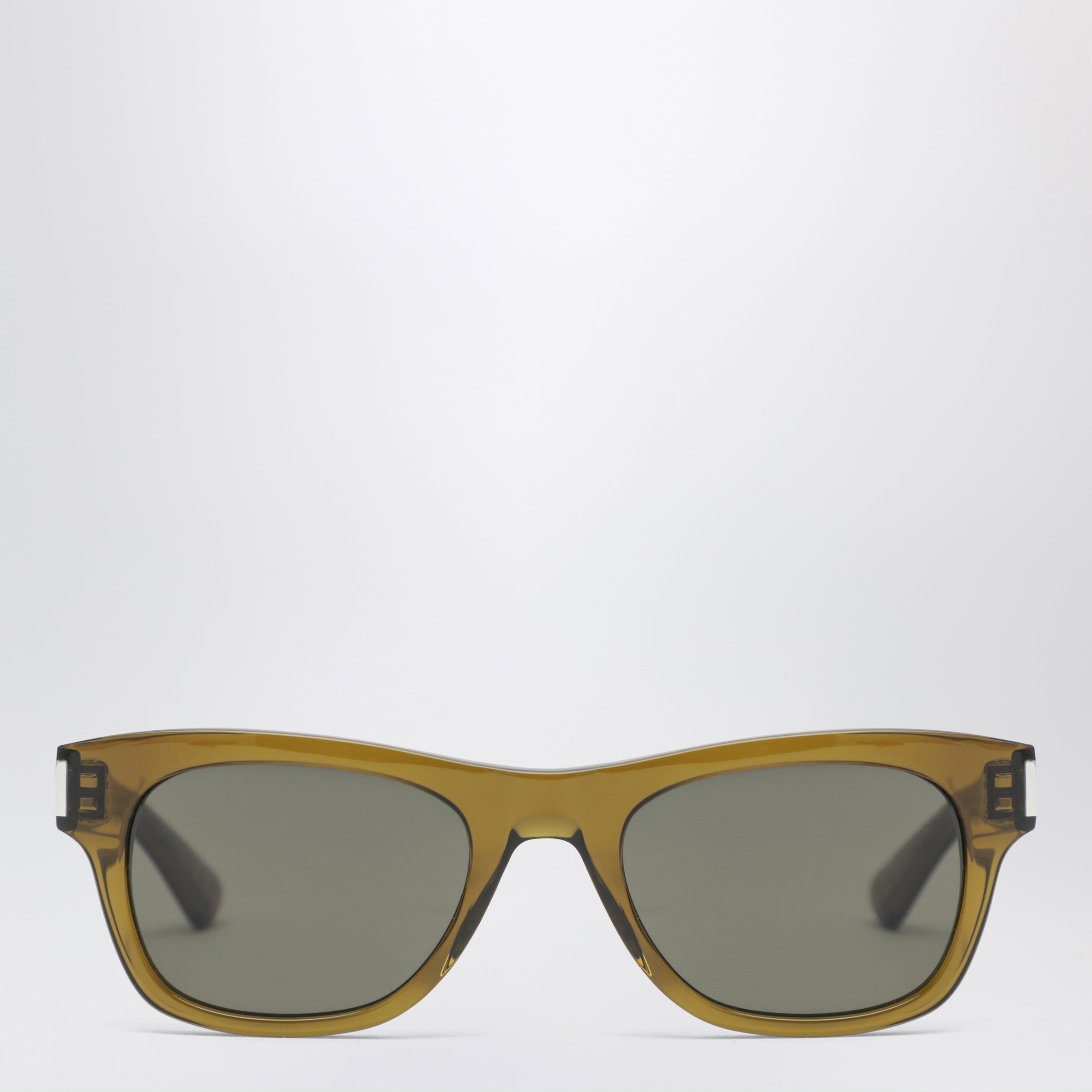 Saint Laurent Paris Saint Laurent Olive Brown Rectangular Sunglasses Size ONE SIZE - 1 Thumbnail