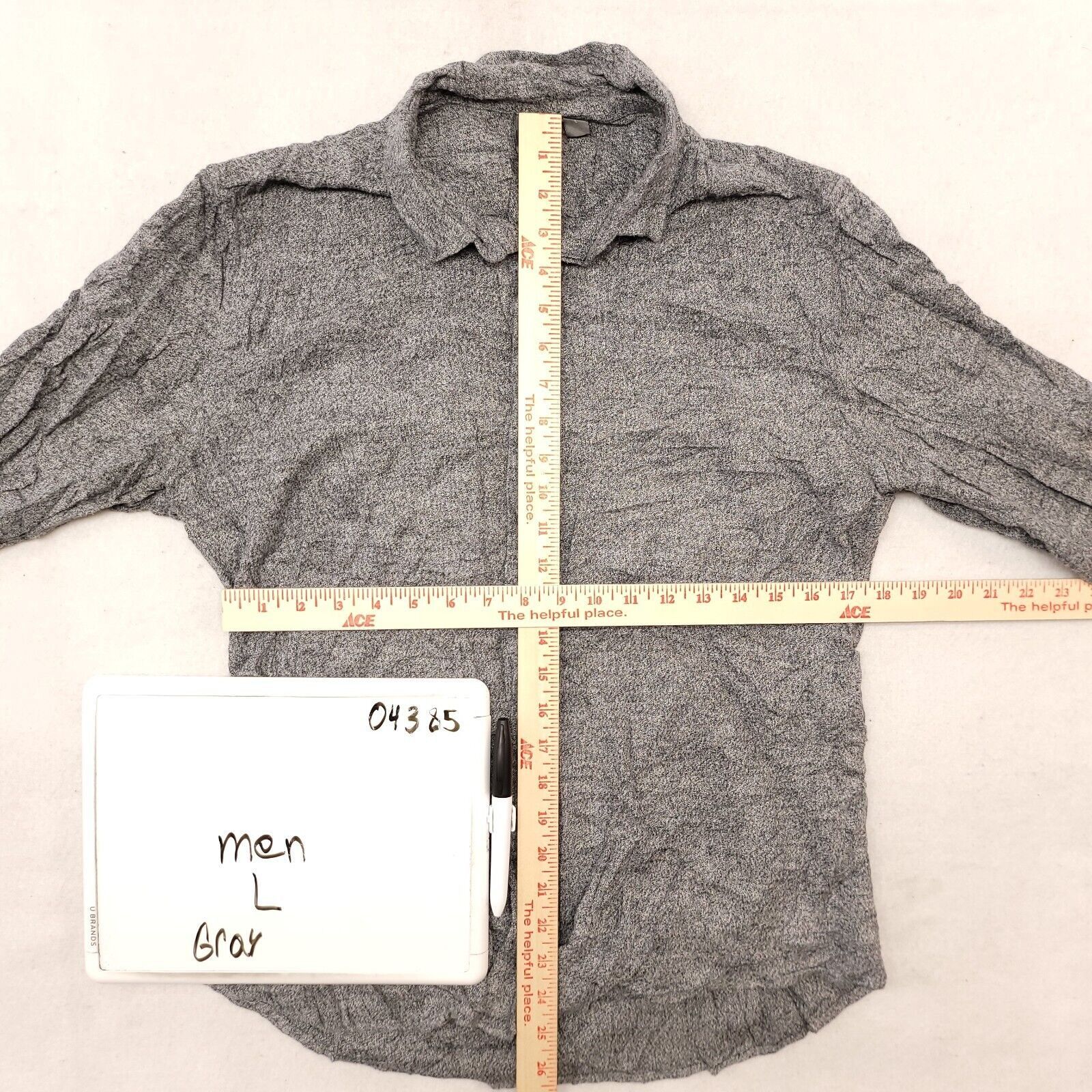 Asos ASOS Flannel Casual Button Up Shirt Mens Size Large L Gray Size US L / EU 52-54 / 3 - 6 Thumbnail