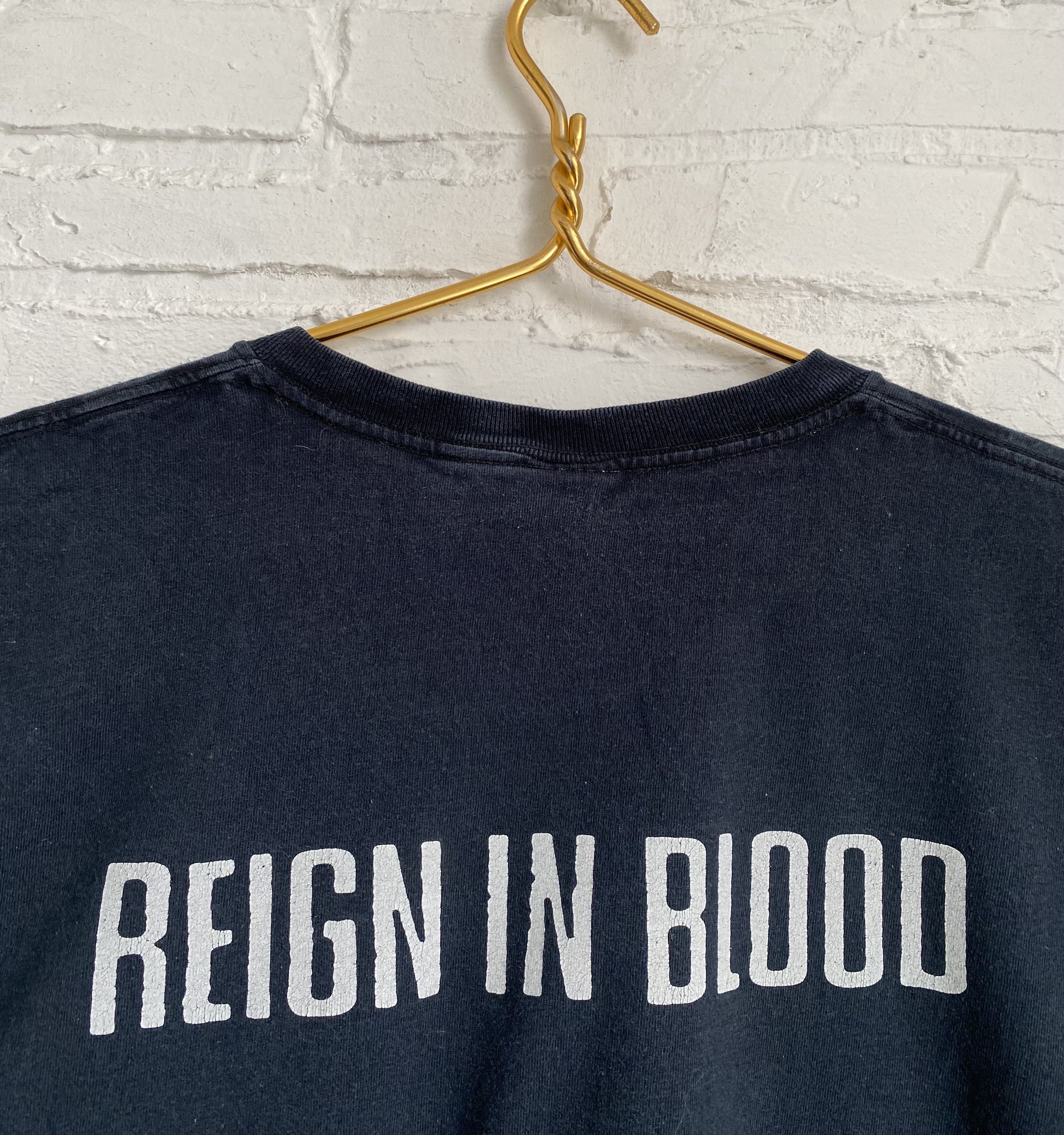 Band Tees × Vintage Vintage 2003 Slayer reign in blood t-shirt Size US XL / EU 56 / 4 - 9 Thumbnail