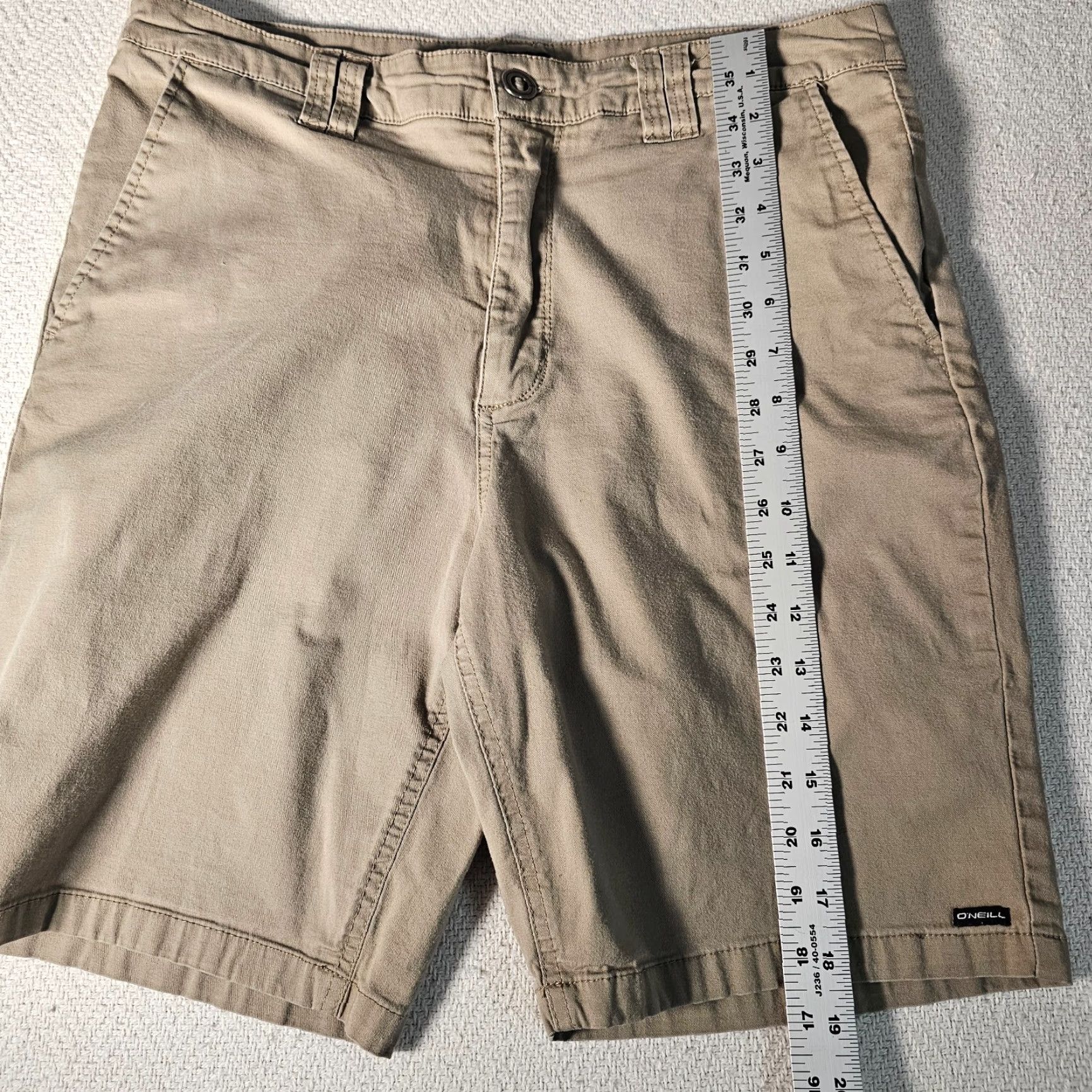 O'Neill VINTAGE O'Neill Chino Shorts Men's Size 32 Casual Cotton Blend Beige Tan Surf Skate Size US 32 / EU 48 - 6 Thumbnail