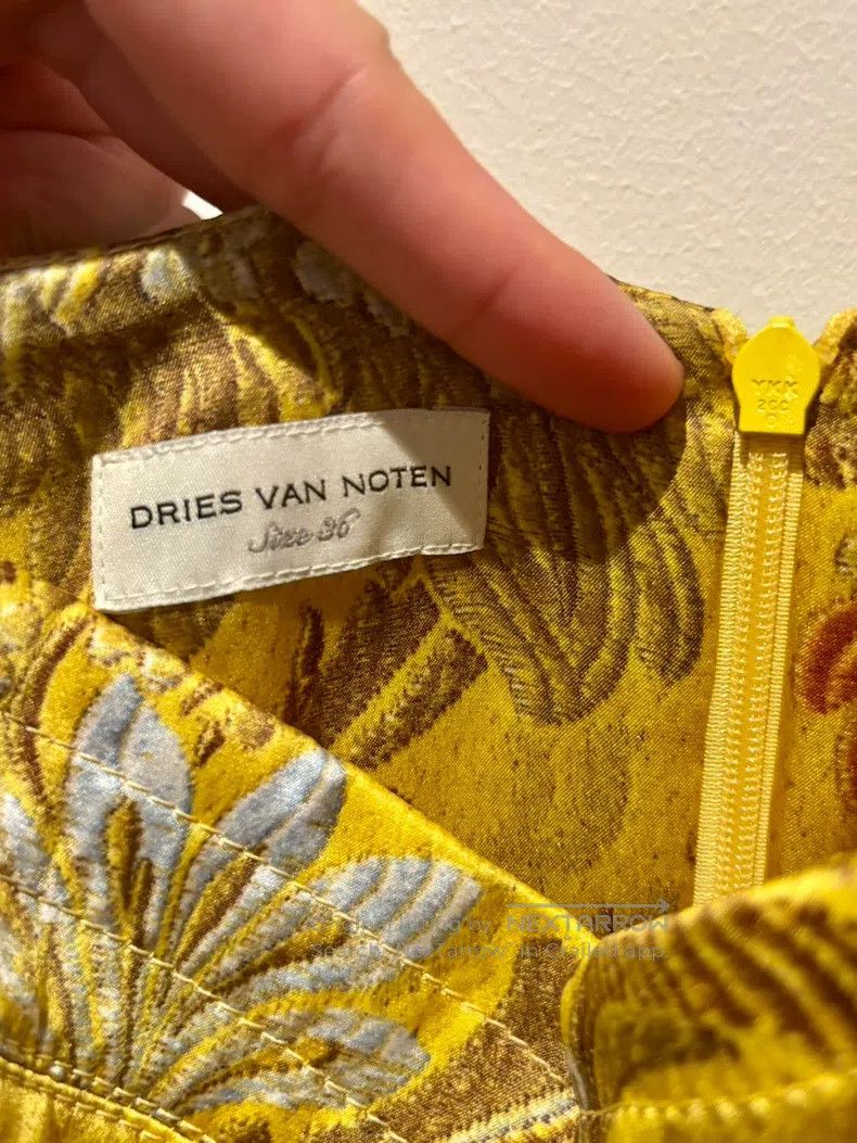 Dries Van Noten Dries Van Noten Yellow silk dress Size S / US 4 / IT 40 - 3 Thumbnail