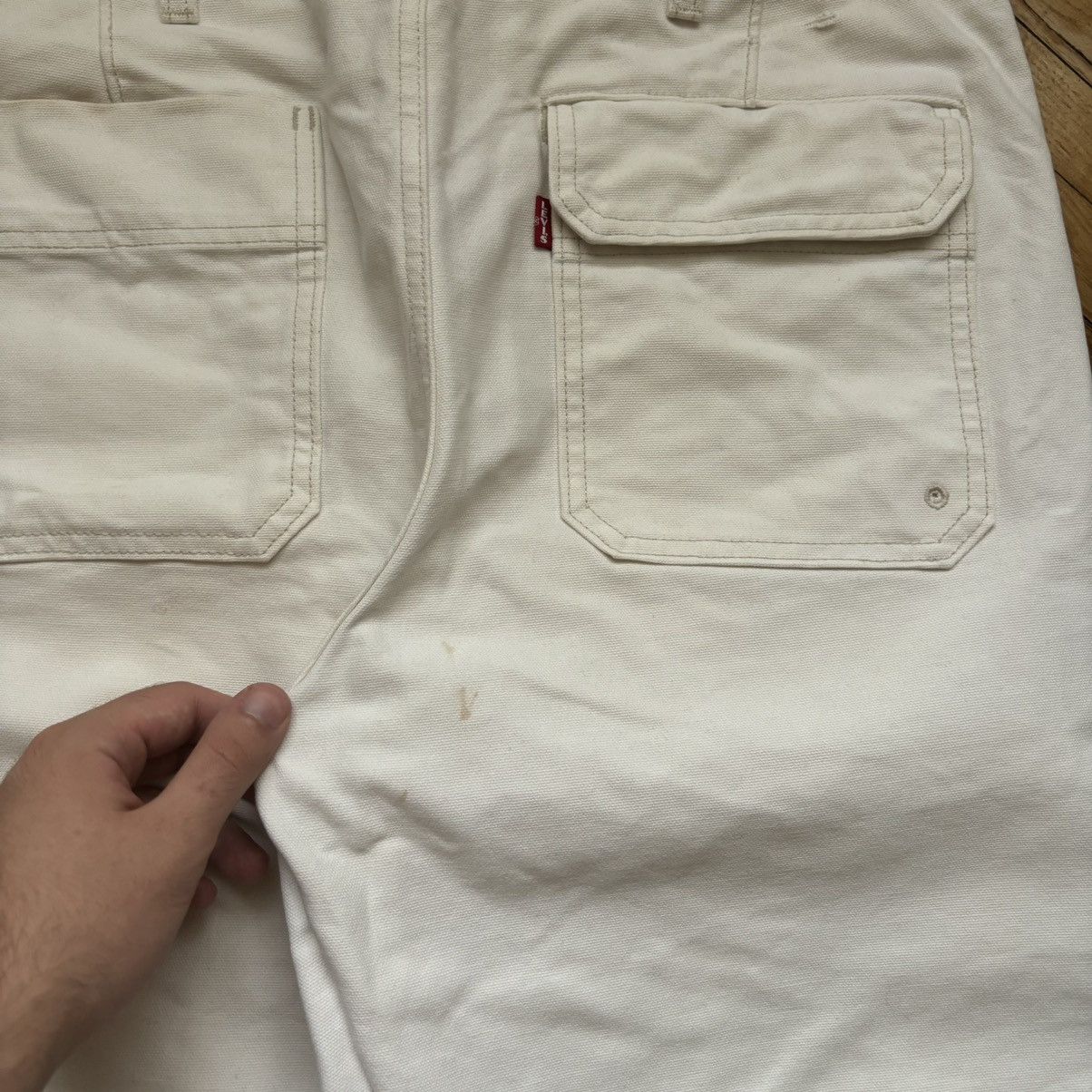 Levi's Vintage Clothing Last Drop‼️Big E LEVI’S Premium white denim jeans Workwear Size US 34 / EU 50 - 4 Thumbnail