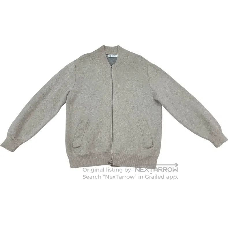 Brunello Cucinelli Brunello Cucinelli Khaki cashmere jacket Size US M / EU 48-50 / 2 - 1 Thumbnail