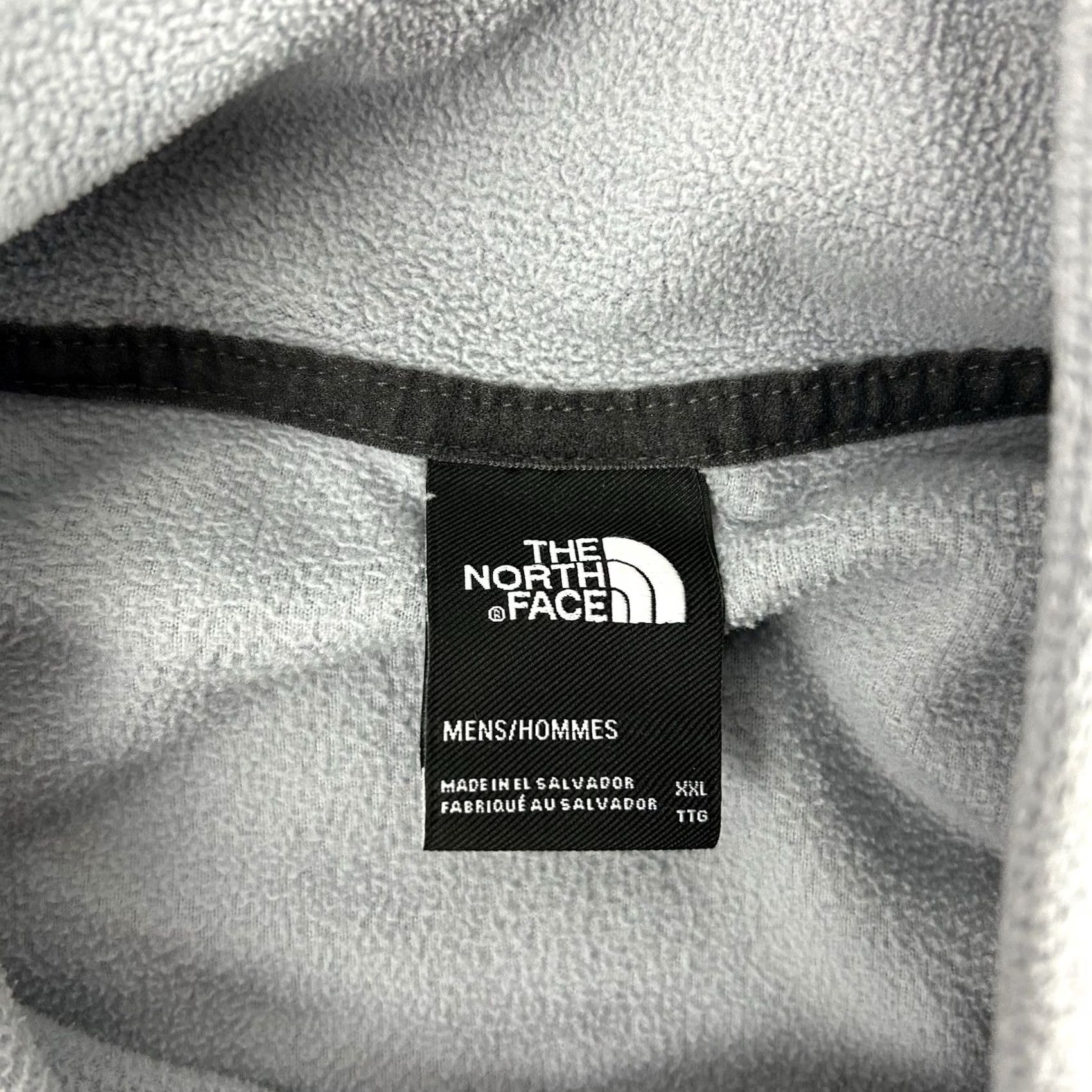 The North Face The North Face Mens 2XL Grey Fleece Pullover Sweatshirt 1/4 Snap Button Mid Layer Size US XXL / EU 58 / 5 - 4 Thumbnail