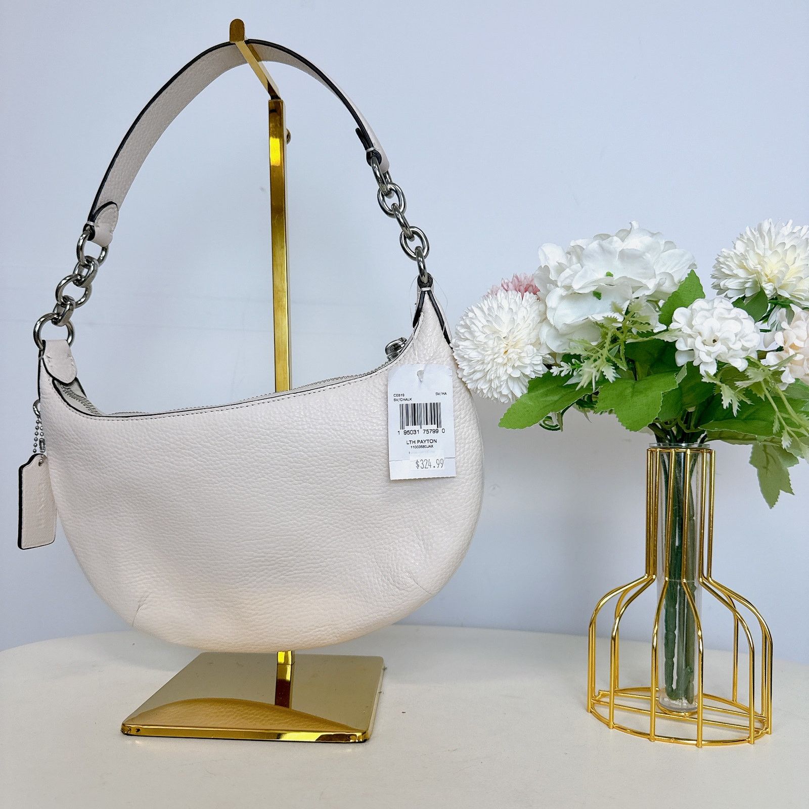 Coach Coach CE619 Payton Hobo IN Chalk Size ONE SIZE - 3 Thumbnail