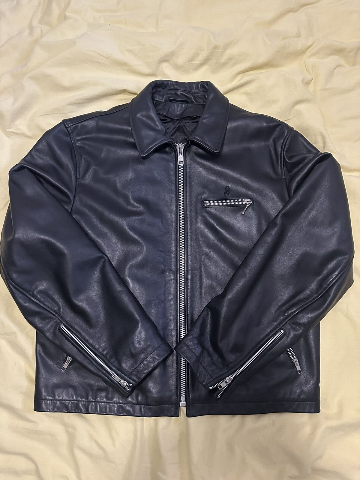 Leather Bing Jacket Stussy | Grailed