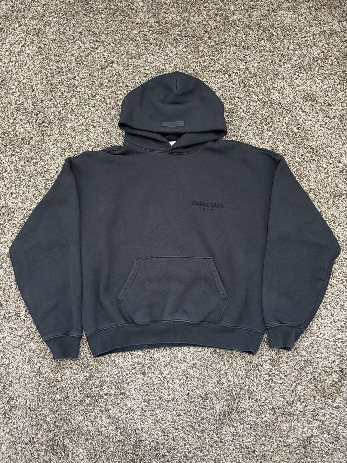 Fear Of God Essentials Hoodie Black Medium