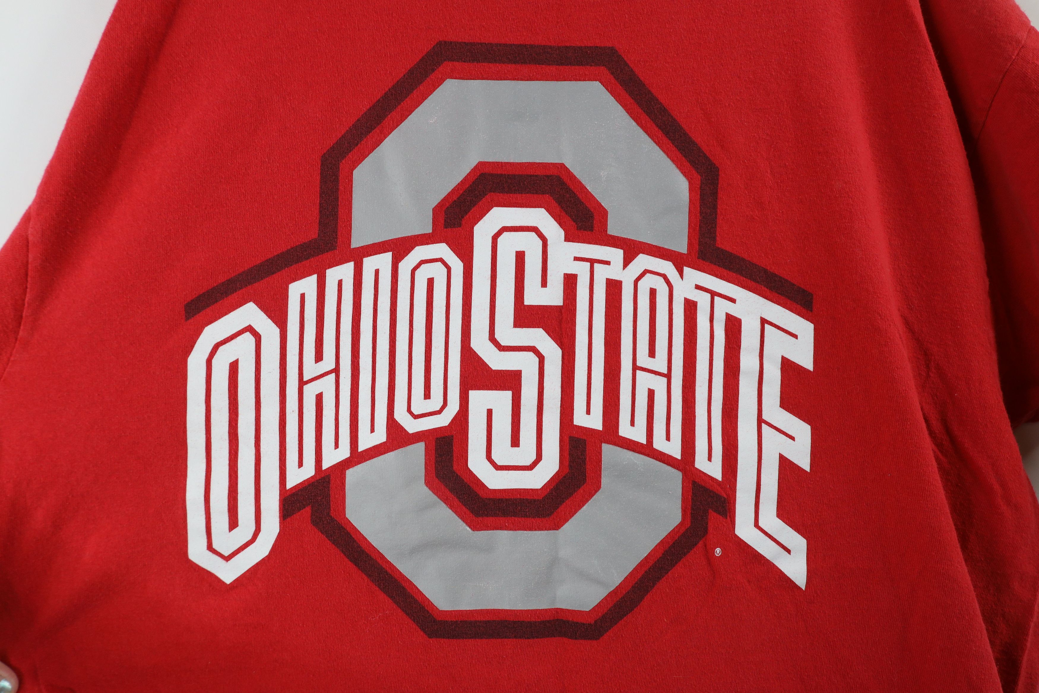 Nike × Vintage Vintage Nike Swoosh Dot the I Ohio State University T-Shirt Size US L / EU 52-54 / 3 - 8 Thumbnail