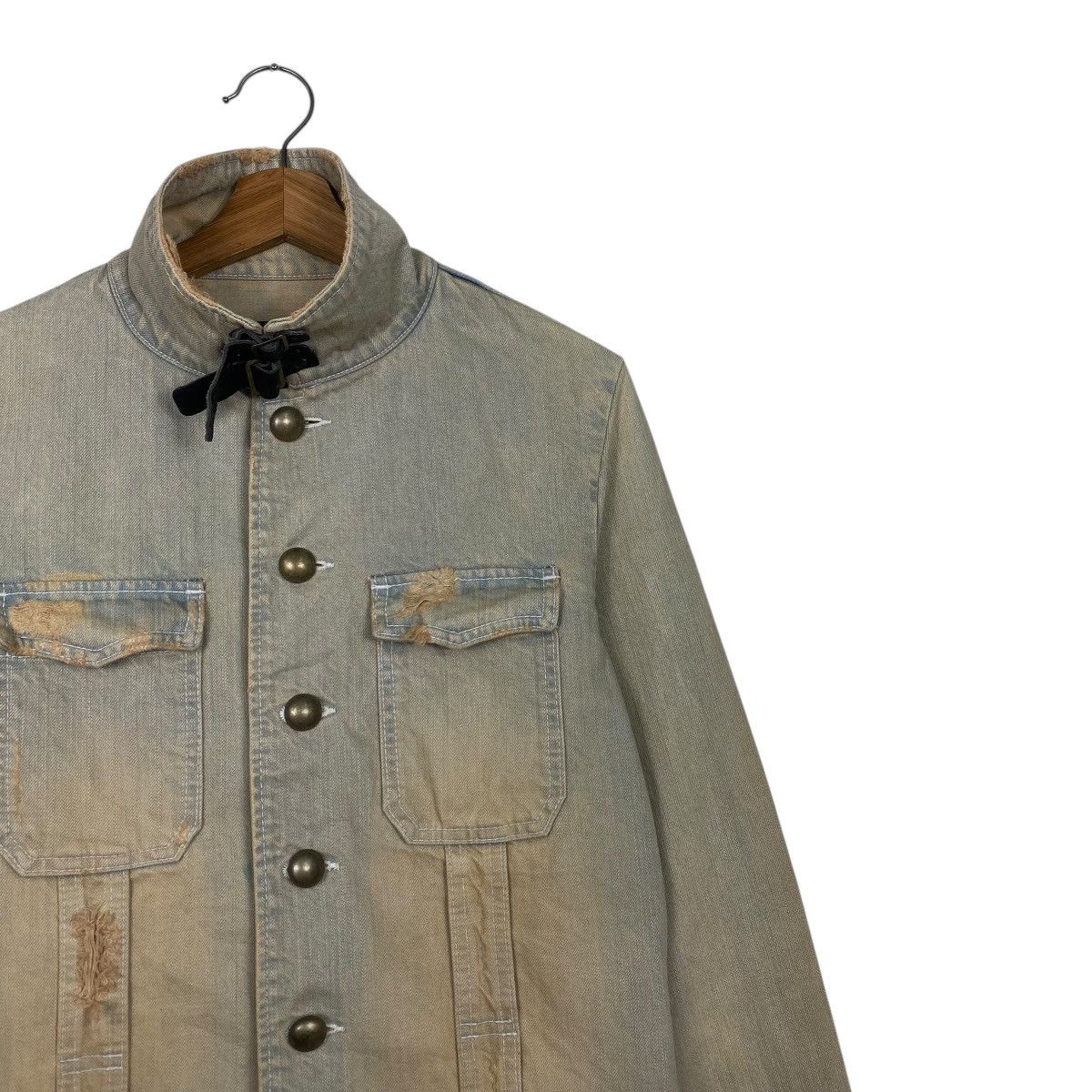 PPFM PPFM ditressed design denim jacket Size US M / EU 48-50 / 2 - 5 Thumbnail