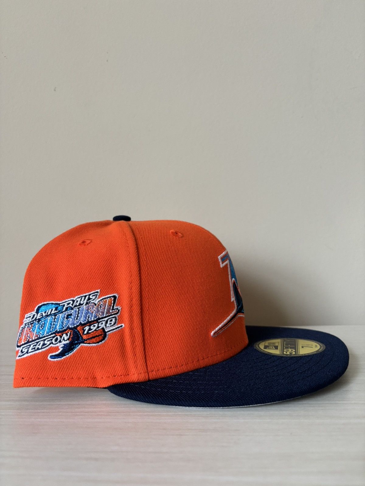 Hat Club Tampa Bay Rays Fitted Size 7 1/2 Orange Crush Hat Club Size ONE SIZE - 3 Thumbnail