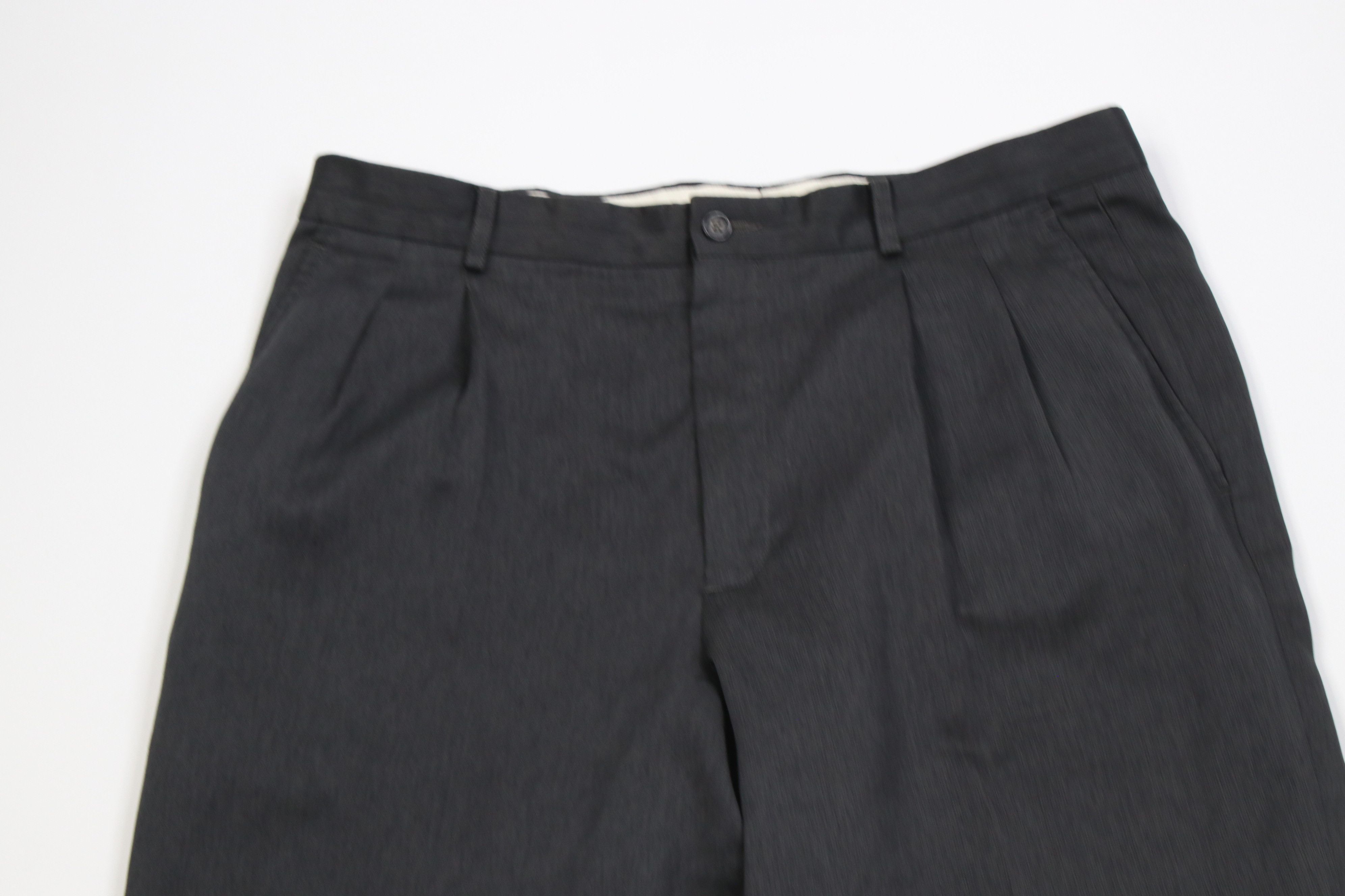 Vintage Vintage 90s Streetwear Wide Leg Chino Pants Charcoal Gray Size US 36 / EU 52 - 2 Thumbnail