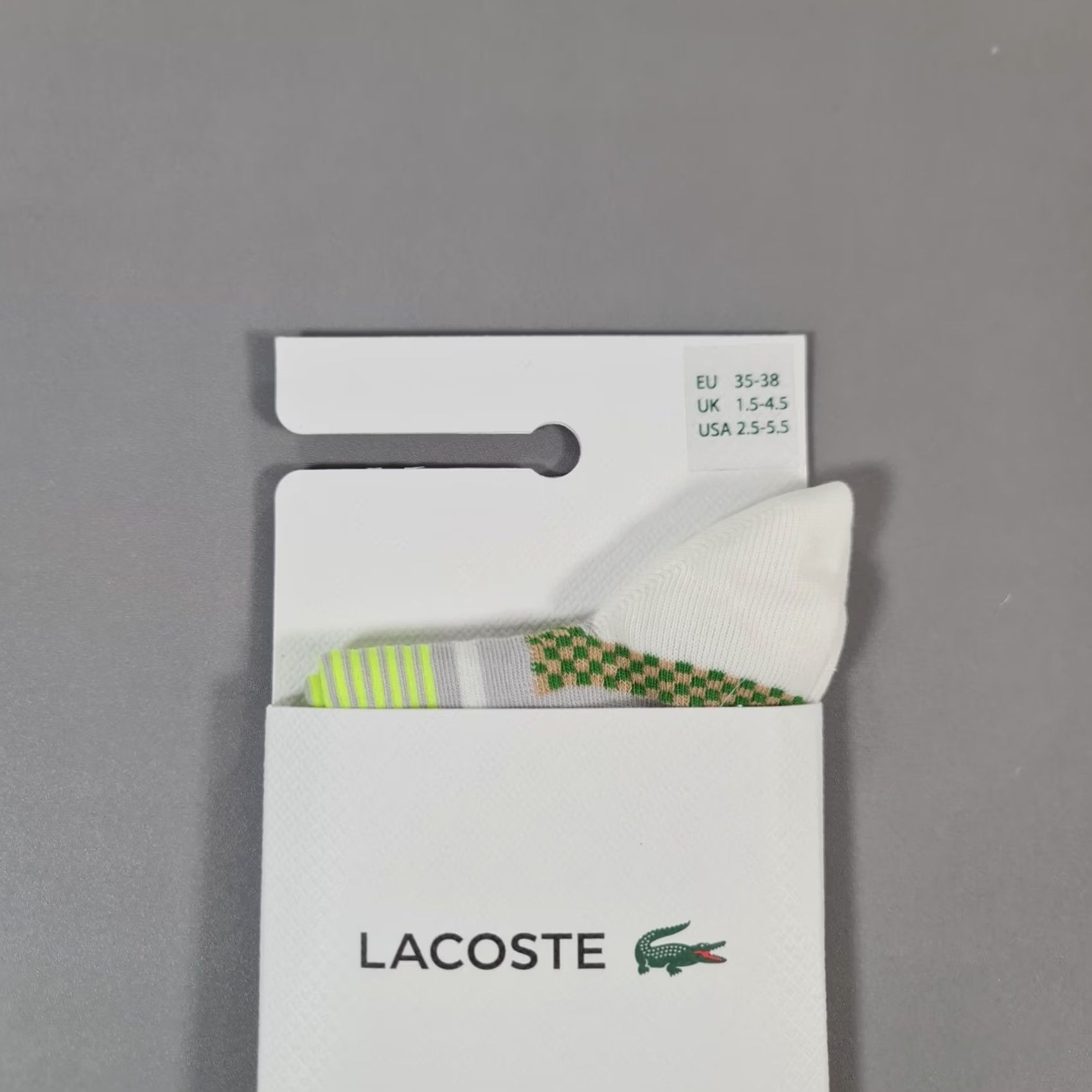 Lacoste VINTAGE Lacoste Womens Compression Socks Green 1.5 -4.5 UK French Made RA9422 Size ONE SIZE - 3 Thumbnail