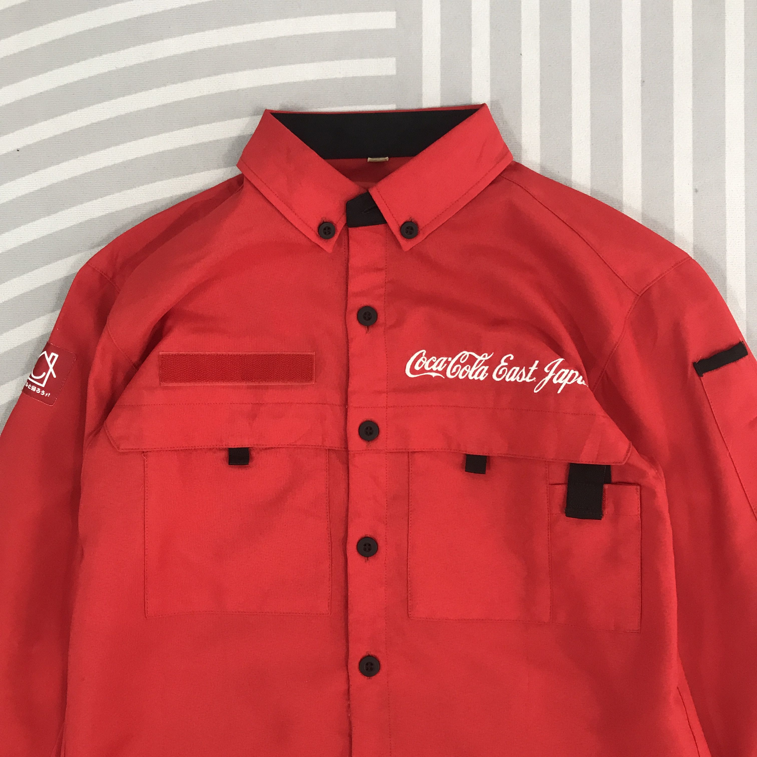 Coca Cola × Vintage Vintage 90s Coca Cola Long Sleeve button upShirt Size US L / EU 52-54 / 3 - 3 Thumbnail