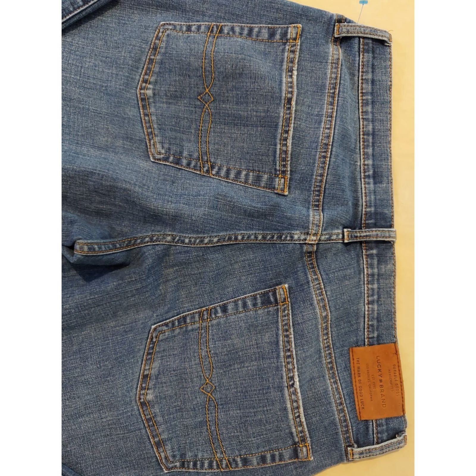 Lucky Brand Mens Lucky Brand Jeans 36x30 Classic Denim Straight Stretch Blue 221 Mens Size US 36 / EU 52 - 2 Thumbnail