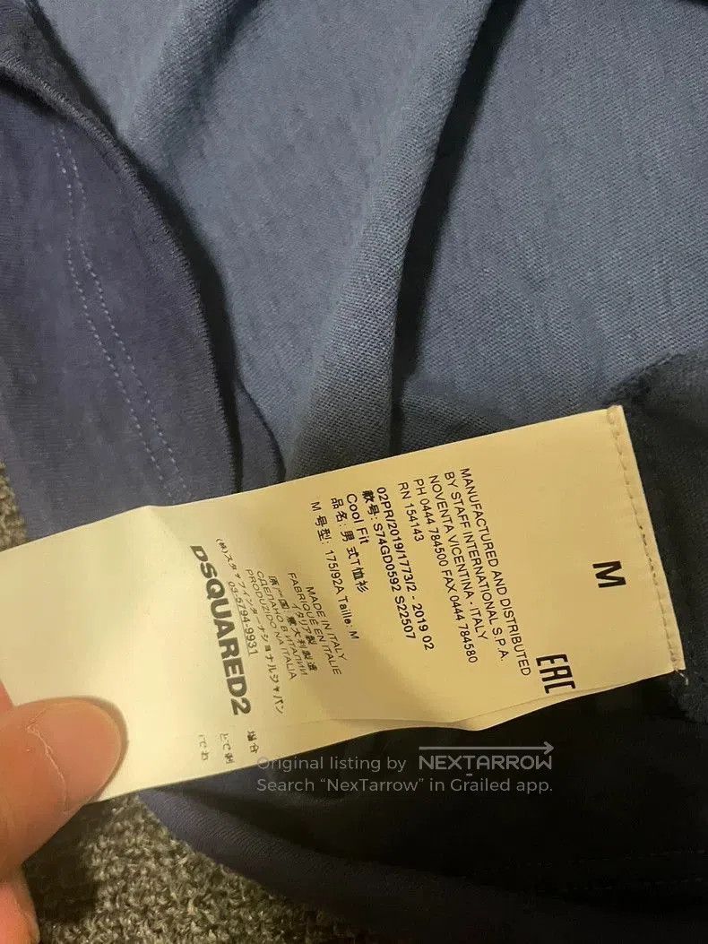 Dsquared2 DSQUARED2 Blue Short Sleeve Graphic T. Size US M / EU 48-50 / 2 - 4 Thumbnail