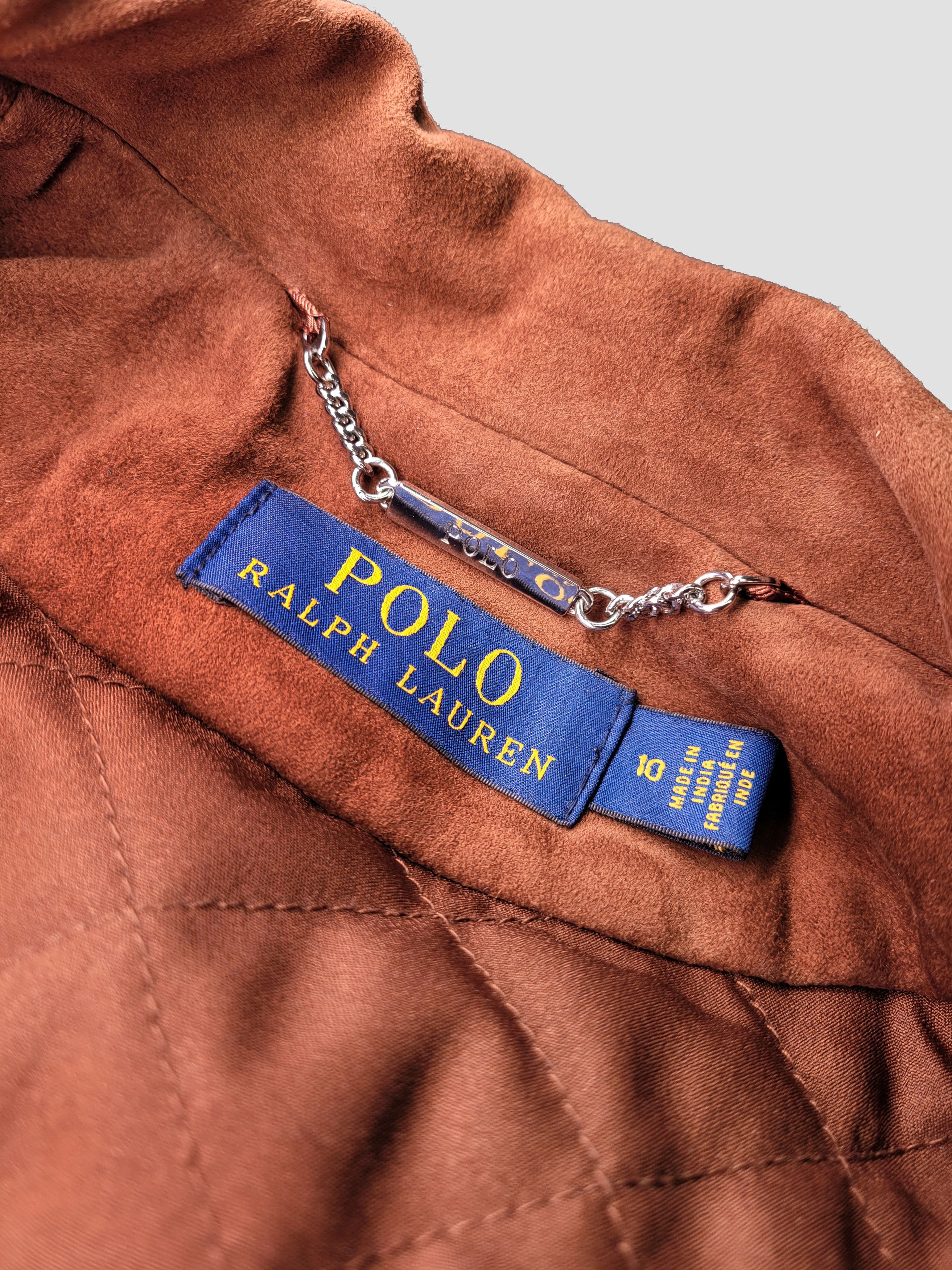 Polo Ralph Lauren Polo Ralph Lauren _ Goat Suede _ Biker Leather Jacket Size L / US 10 / IT 46 - 8 Thumbnail