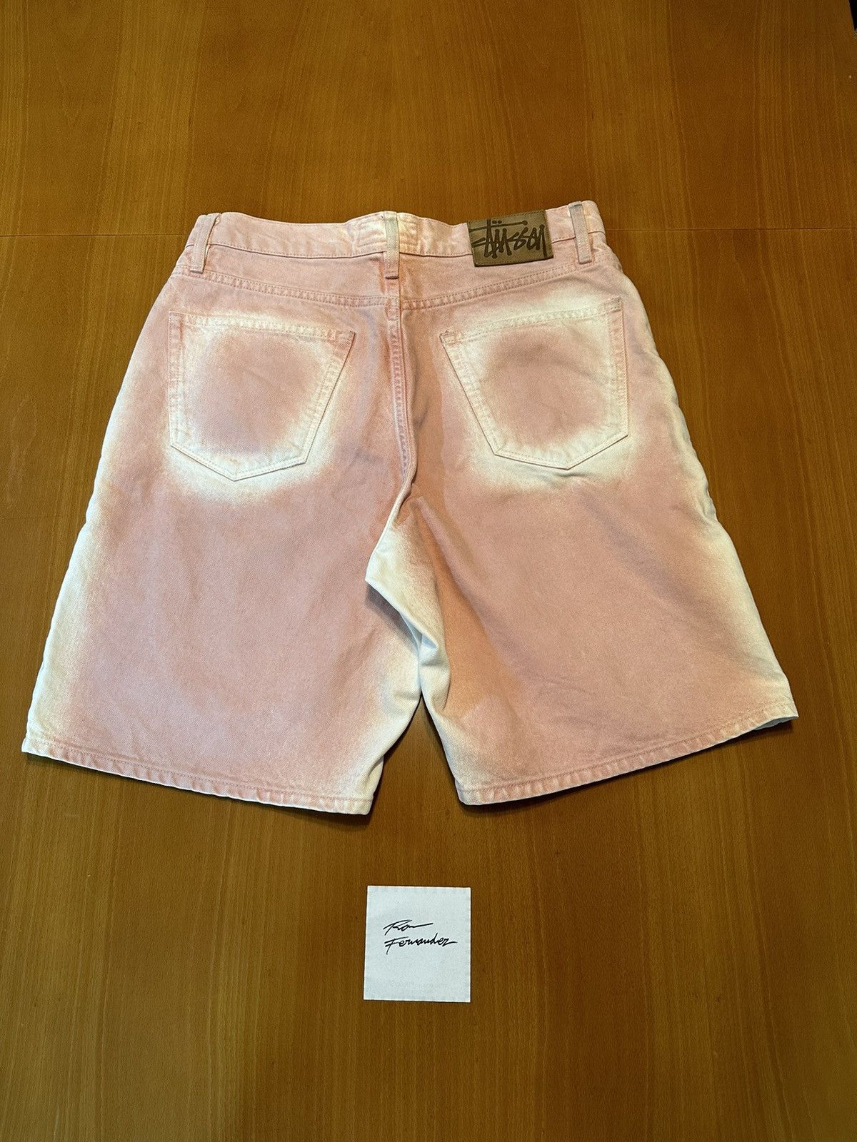 Stussy Stussy Spray dye Big Ol shorts pink | Grailed