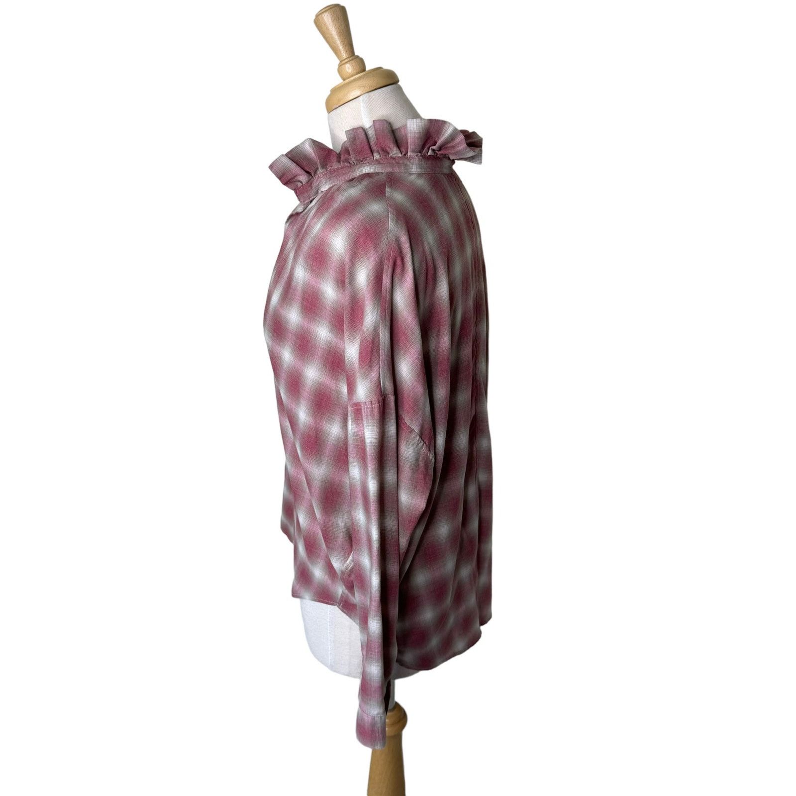 Other A SHIRT THING PENELOPE PLAID Ruffle Collar Size Small Size S / US 4 / IT 40 - 5 Thumbnail