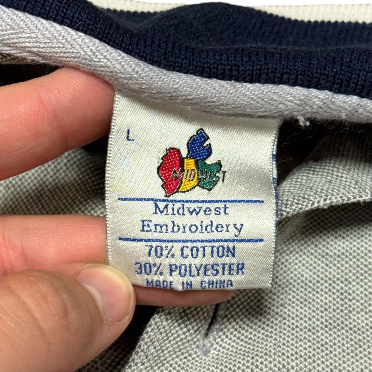 Vintage Vintage 90s Midwest Embroidery Notre Dame Stained Shirt L Size US L / EU 52-54 / 3 - 6 Thumbnail