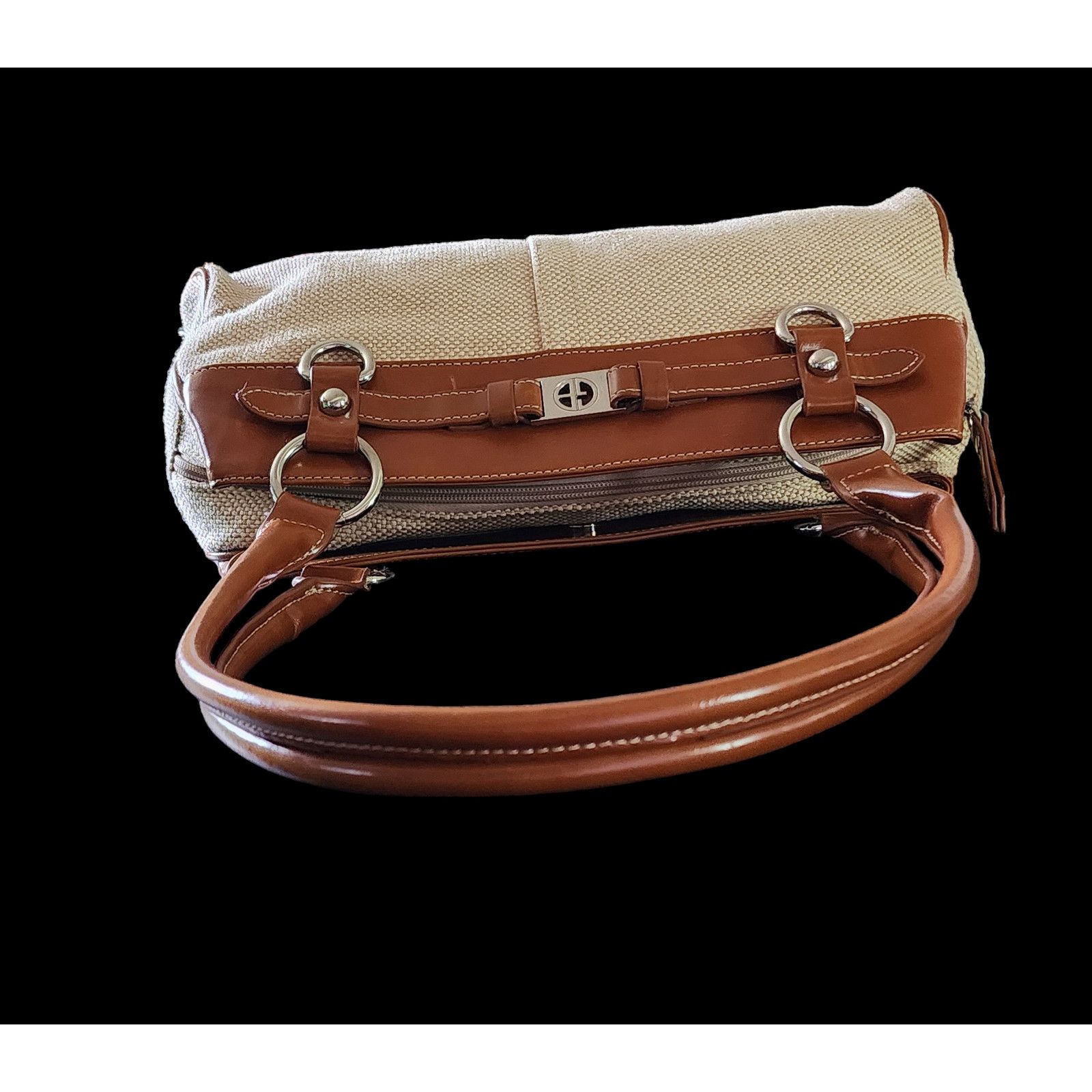 Giani Bernini Vintage Giani Bernini cream and aldo brown shoulder bag. Size ONE SIZE - 8 Thumbnail