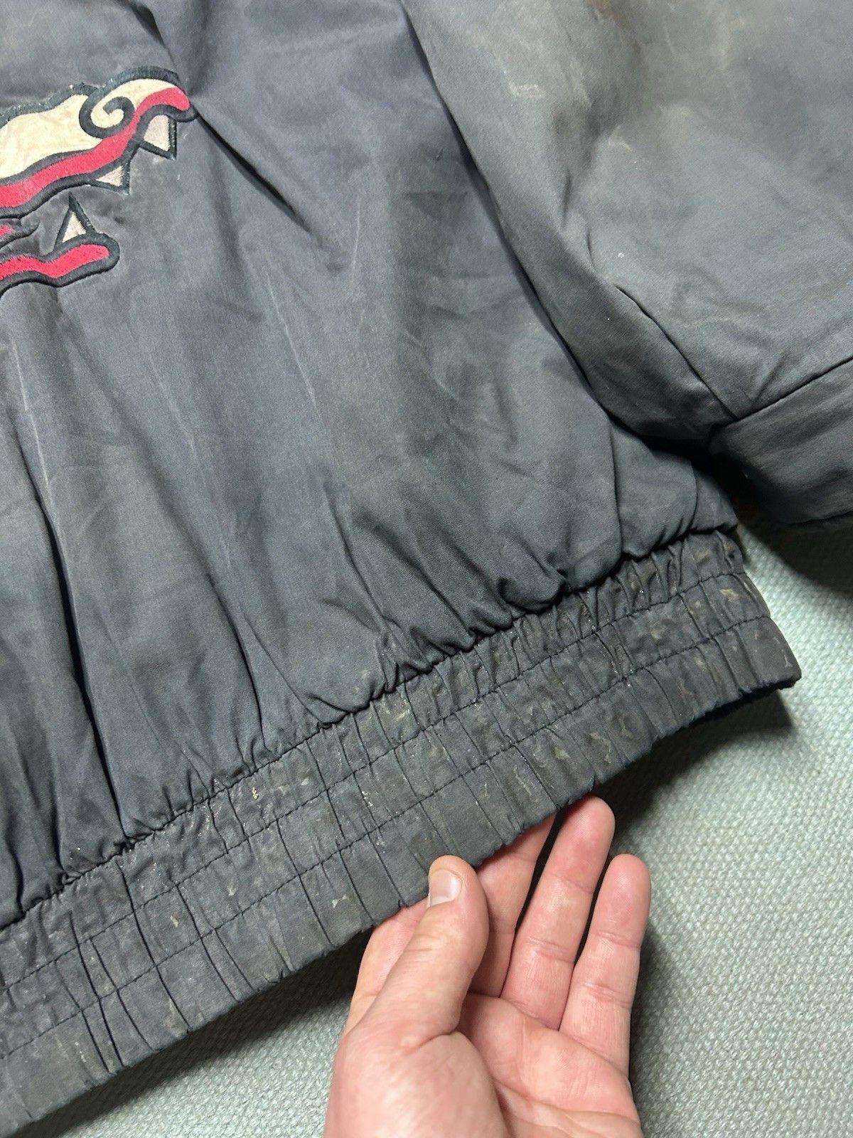 Vintage VTG pro player puffer jacket Barcelona dragons distressed L Size US L / EU 52-54 / 3 - 17 Thumbnail