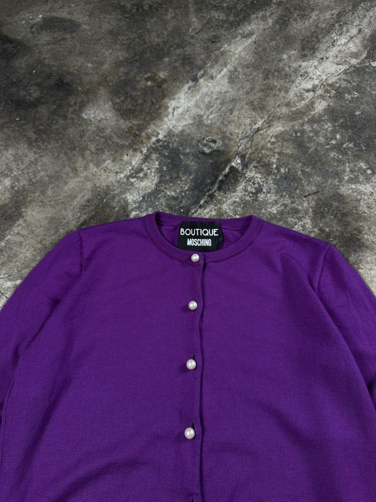 Moschino Moschino Wool Knit Cardigan Size S / US 4 / IT 40 - 2 Thumbnail