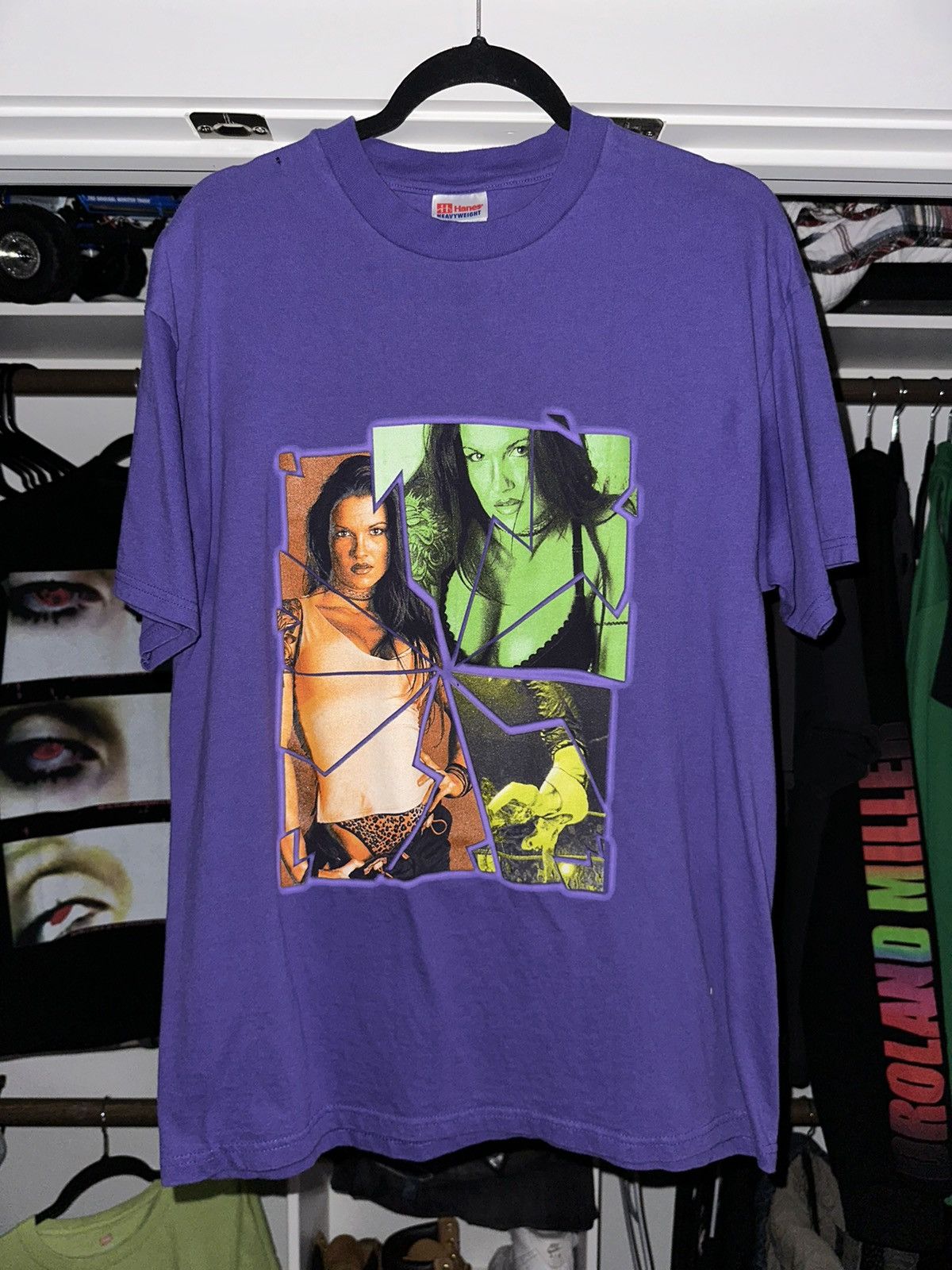 Vintage × WWE × WWF Vintage WWF 2001 Lita Tee Size US L / EU 52-54 / 3 - 1 Thumbnail