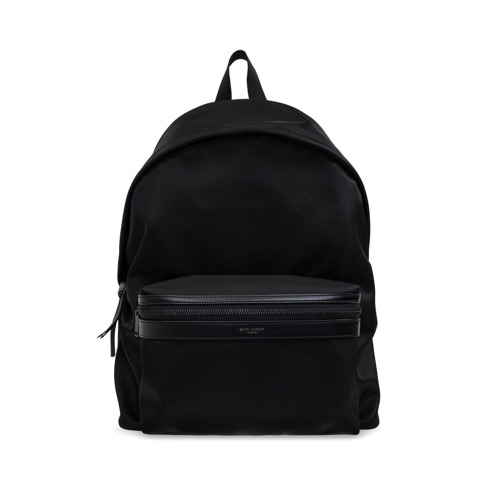 Saint Laurent City Black Canvas/Leather Backpack New & Authe