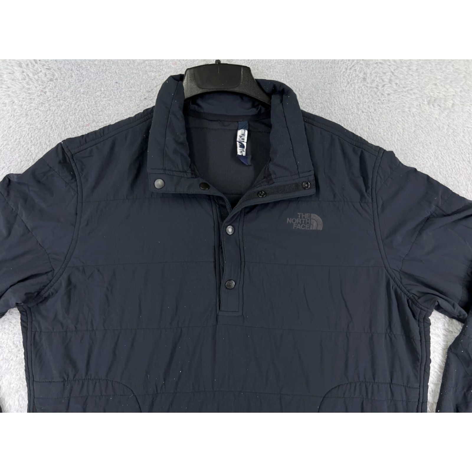 The North Face The North Face Sweater Mens XL Black 1/4 Button Pocket Polyester Knit Mock Neck Pullover Size US XL / EU 56 / 4 - 7 Thumbnail