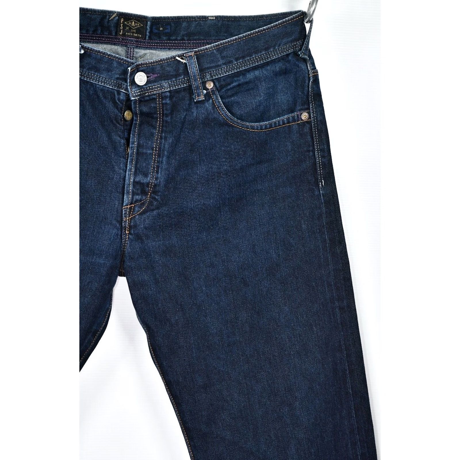 Paul Smith PAUL SMITH PSJ Standard Selvedge Jeans Shirt? No, Jeans. W34 L32, Blue, 100% COTTON, Regular Size, Men, Straight, Vintage? No. Size US 34 / EU 50 - 6 Thumbnail