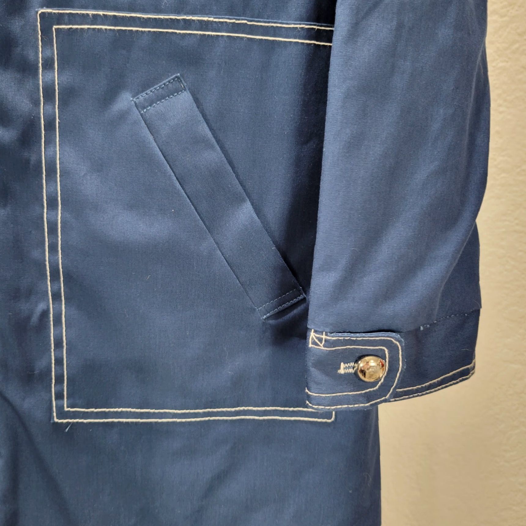 Vintage VINTAGE Weather Winky Jacket Coat Girls 1950s Blue Fleece Zip Up Sz 14 Size US L / EU 52-54 / 3 - 4 Thumbnail