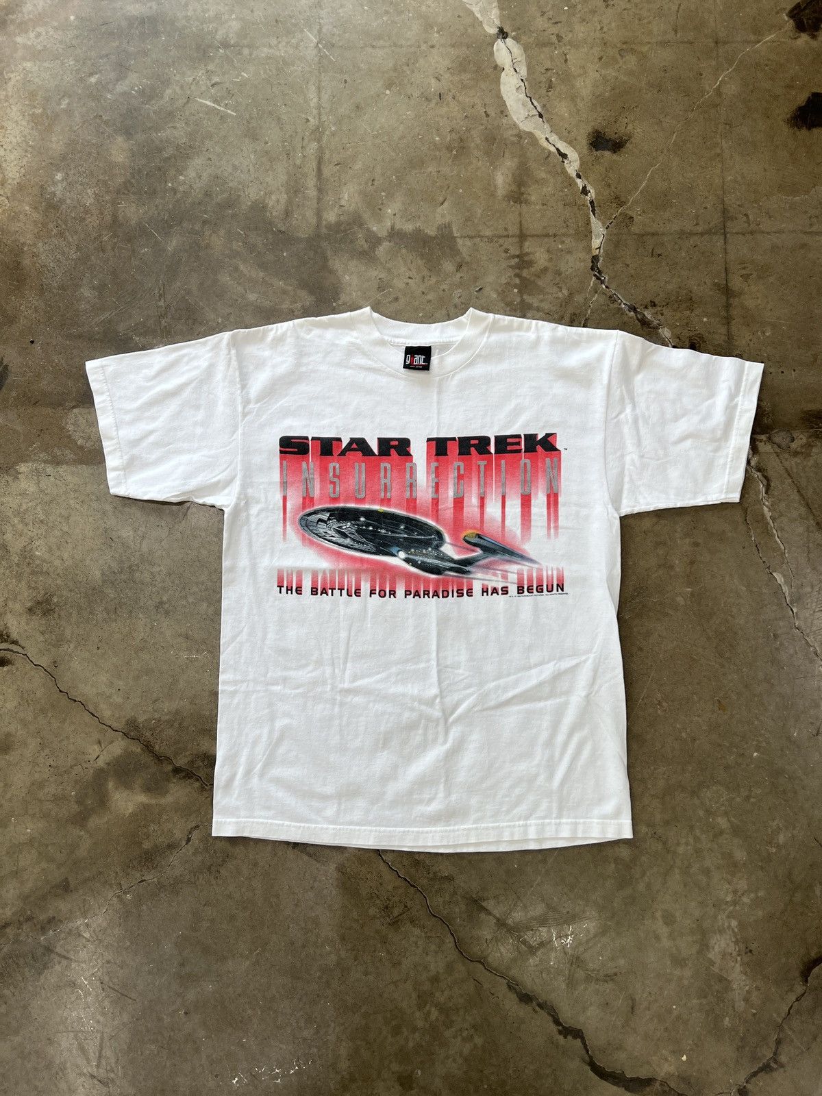 Vintage Vintage 1996 Star Trek Insurrection Giant Tag Tee XL Size US XL / EU 56 / 4 - 2 Thumbnail