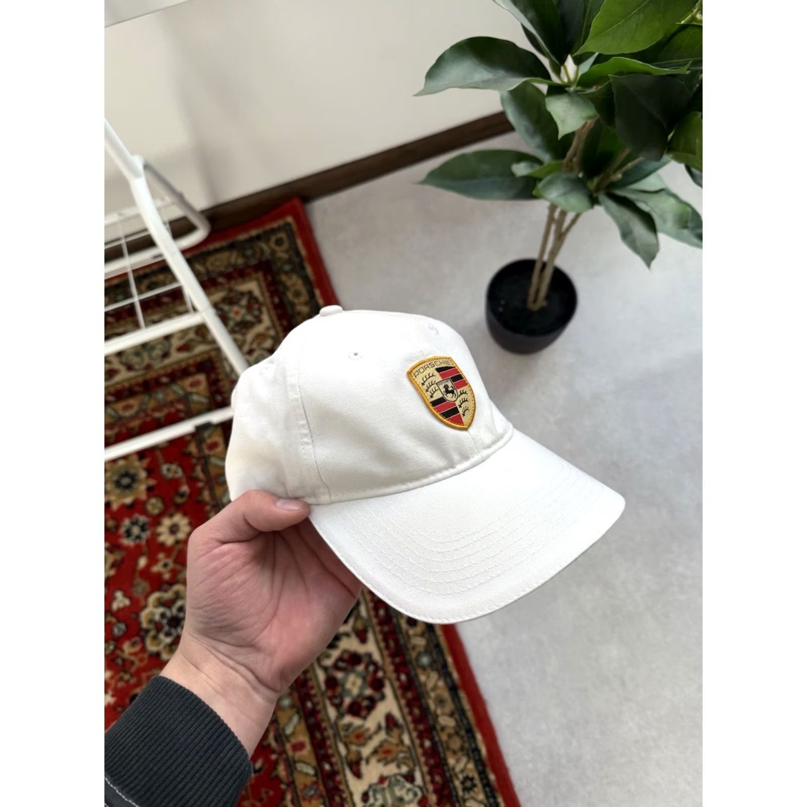 Vintage VINTAGE Porsche Baseball Cap White Drivers Selection Men’s One Size Cap Size ONE SIZE - 3 Thumbnail